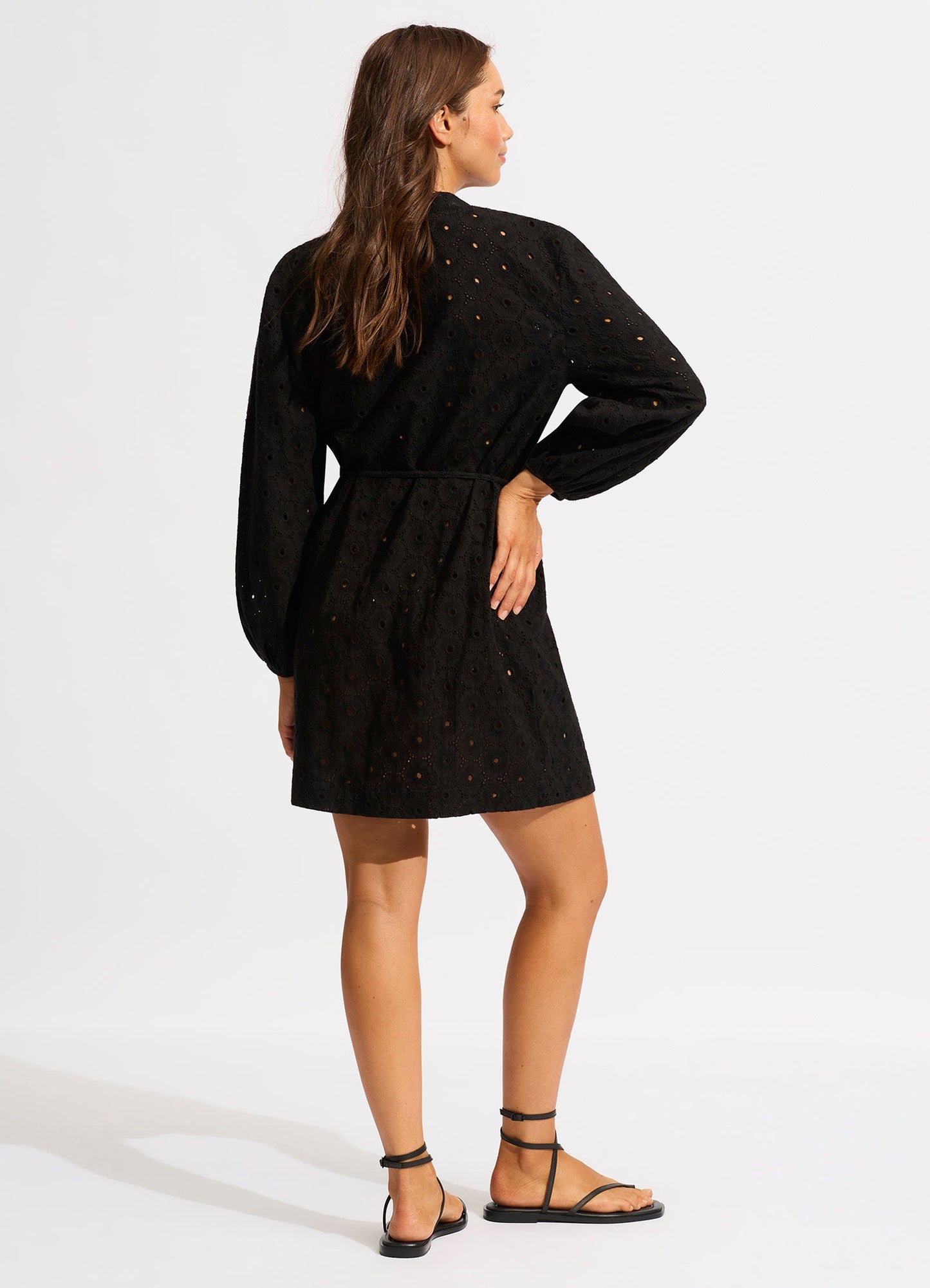  Broderie Cover Up - Black