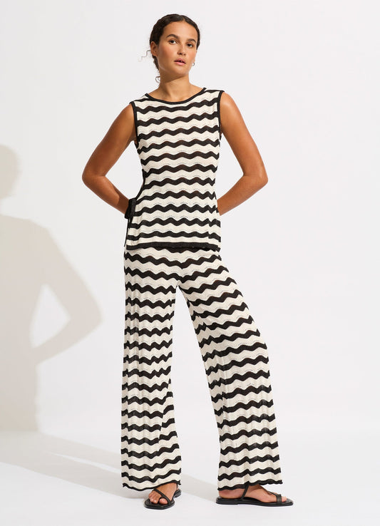  Relaxed Leg Knit Pant - Black