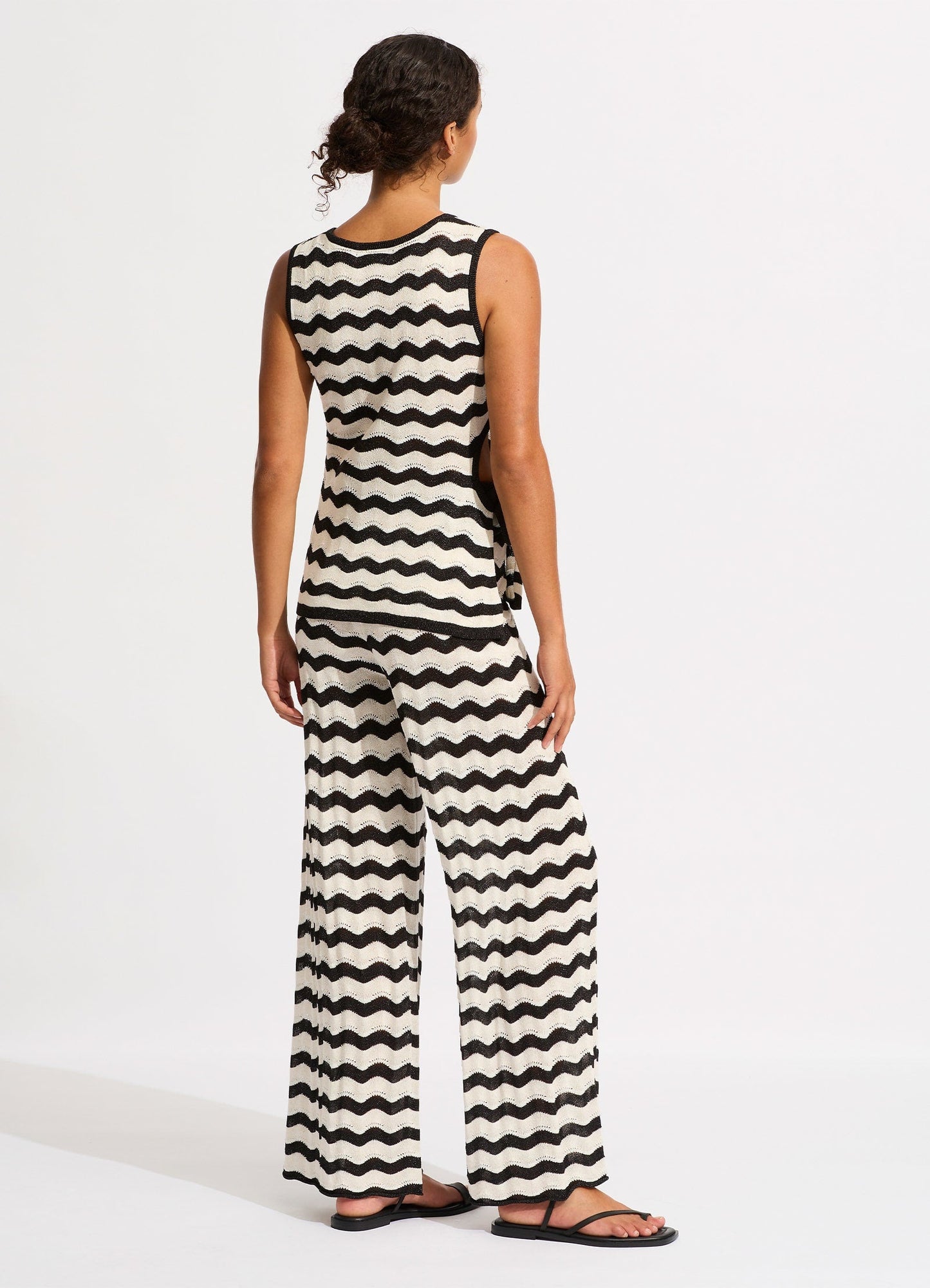  Relaxed Leg Knit Pant - Black