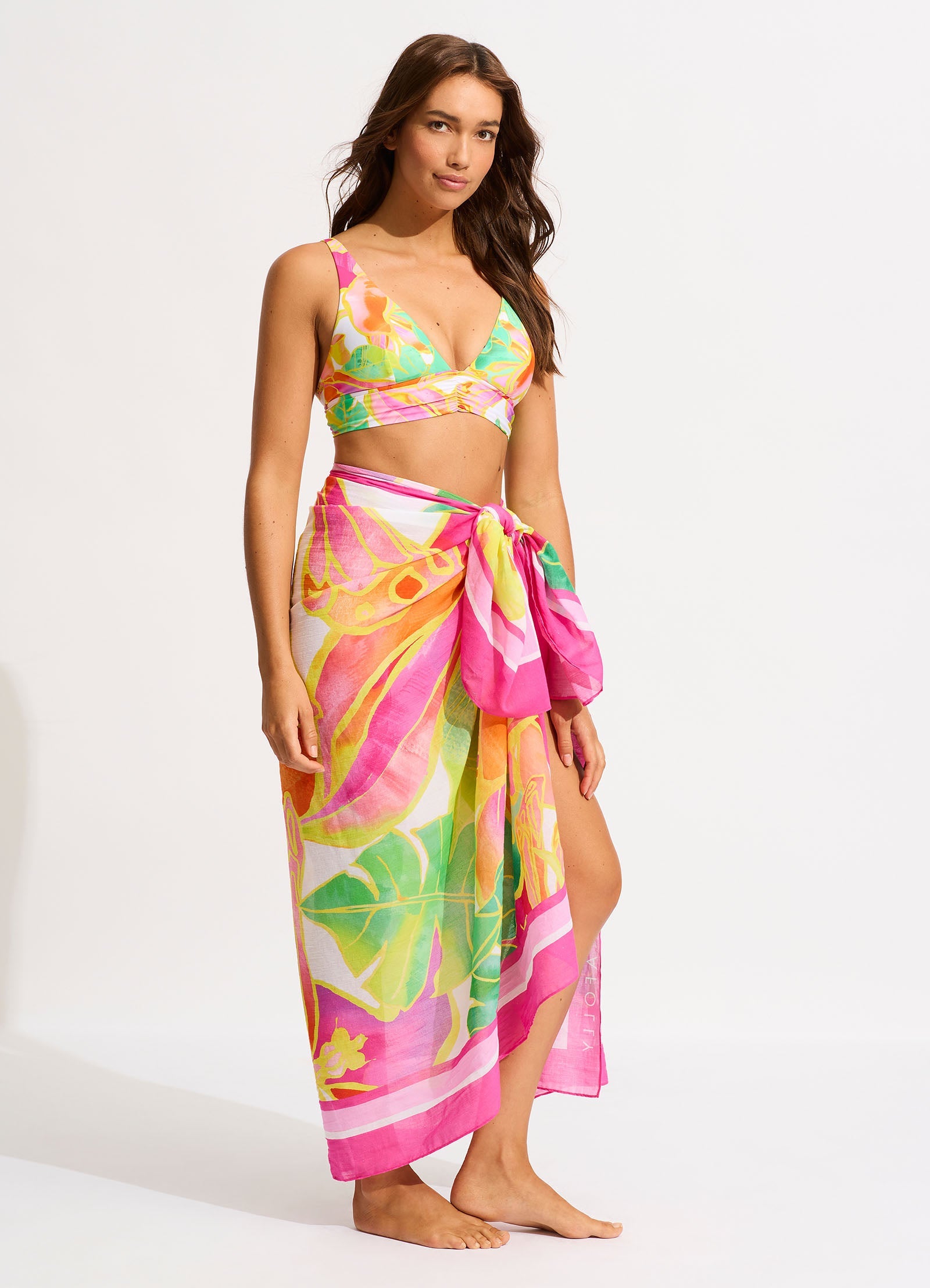  Wonderland Sarong - Fuchsia Rose