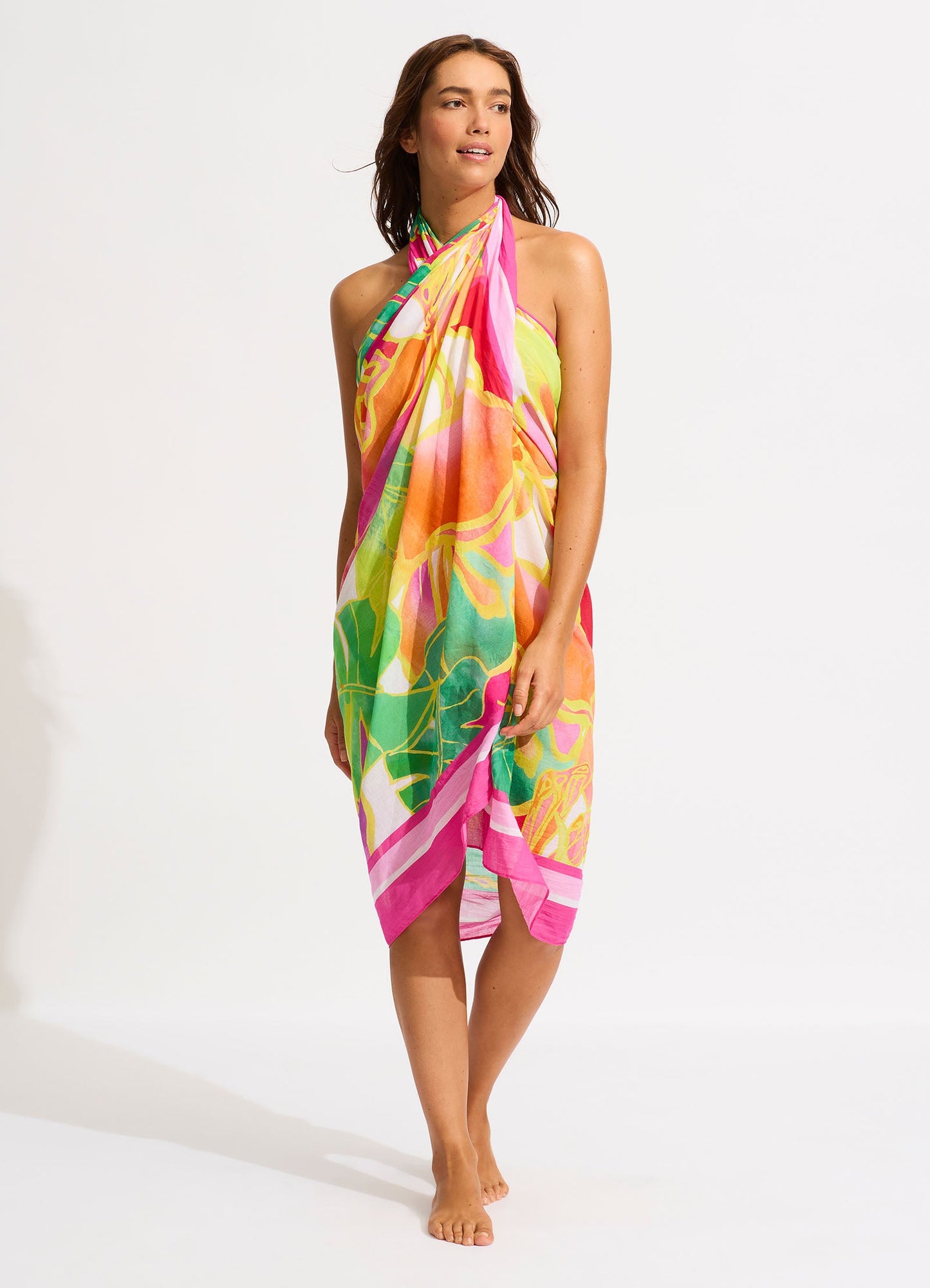  Wonderland Sarong - Fuchsia Rose