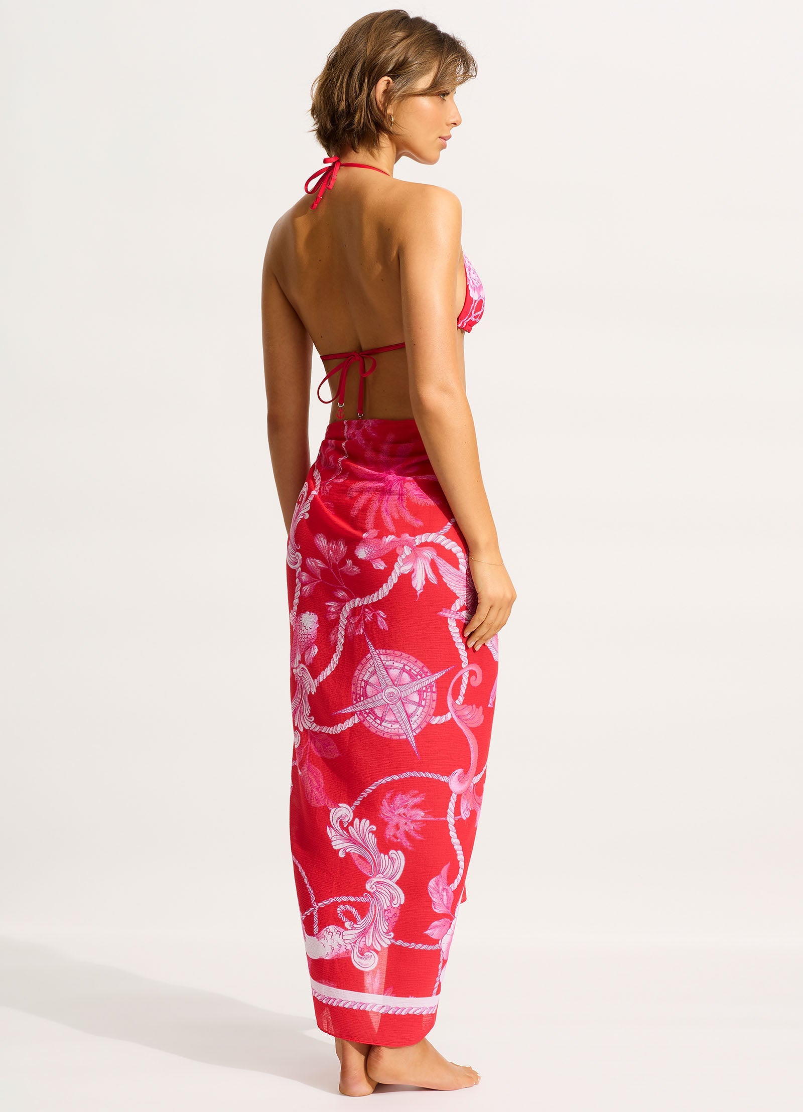  Ahoy Sarong - Chilli Red