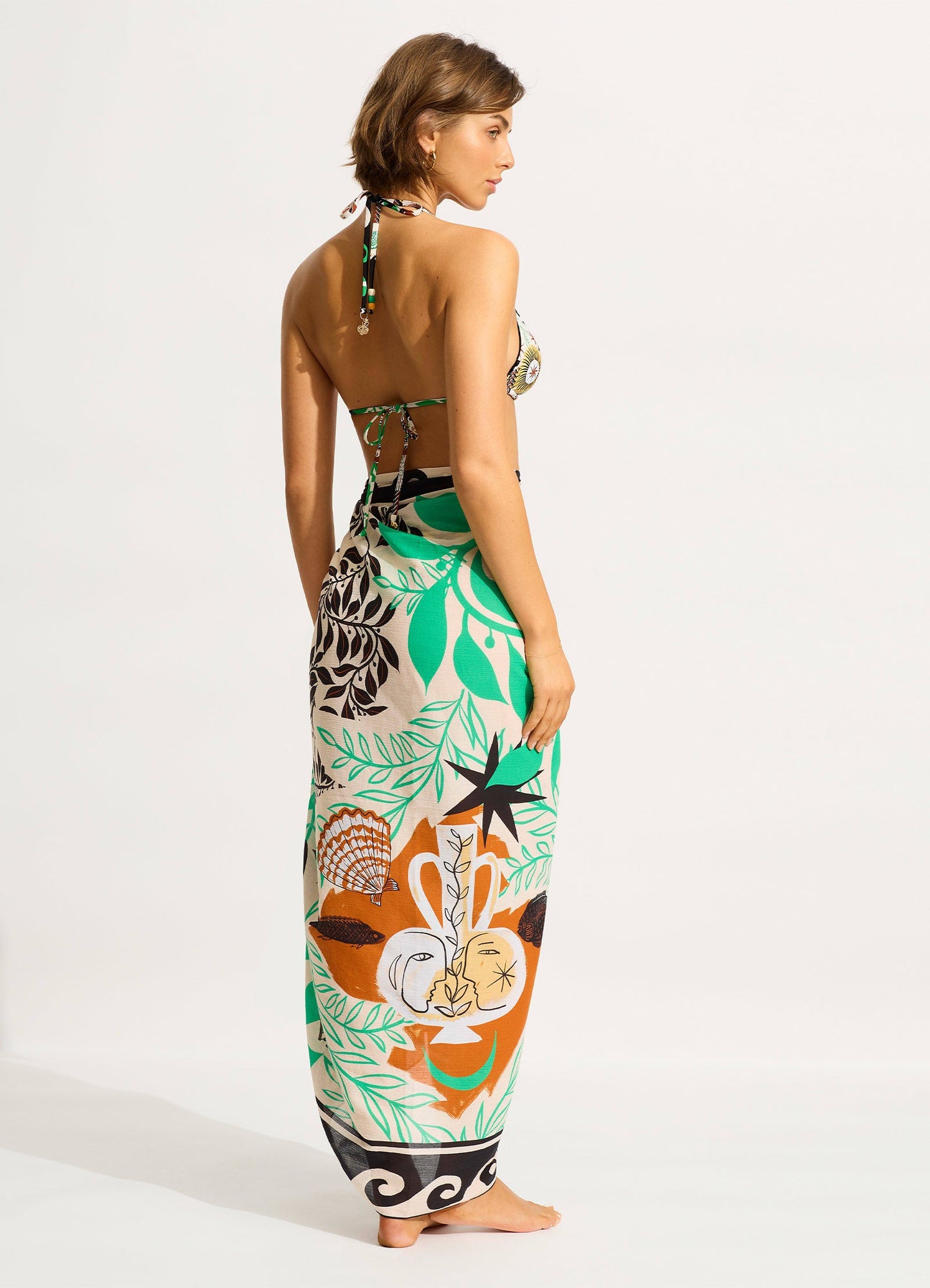  Atlantis Sarong - Ecru