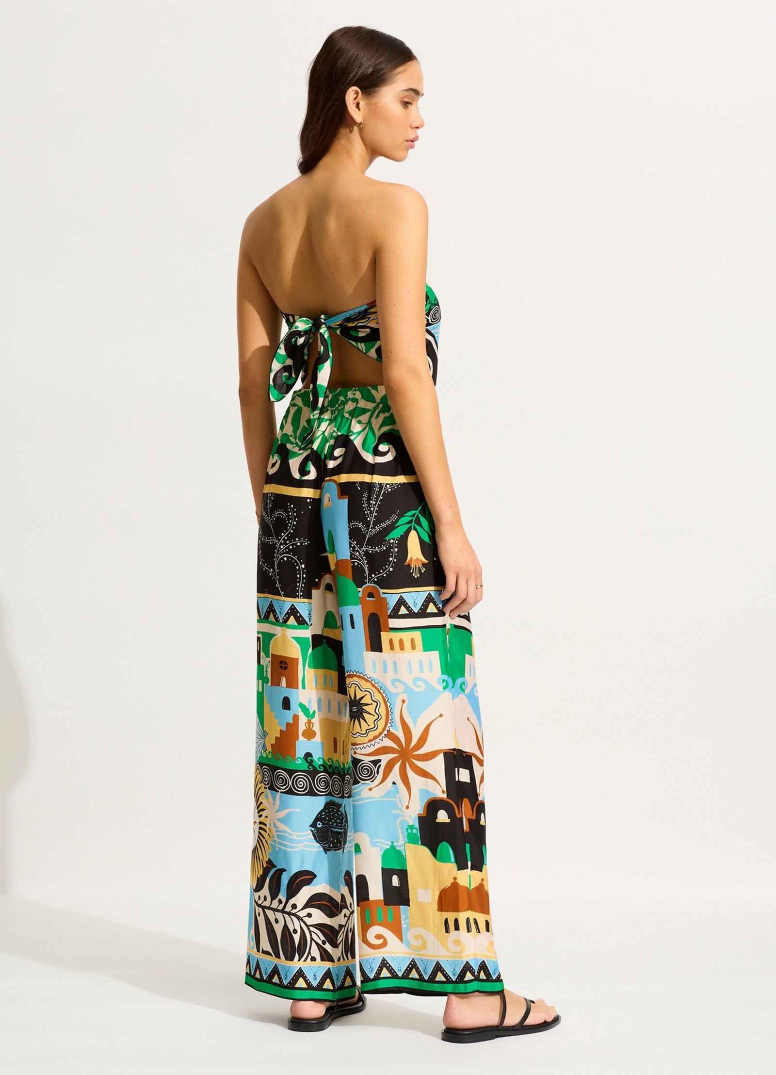  Atlantis Wide Leg Pant - Ecru