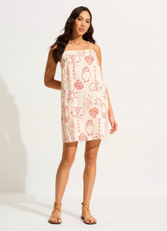  Atlantis Mini Dress - Ecru