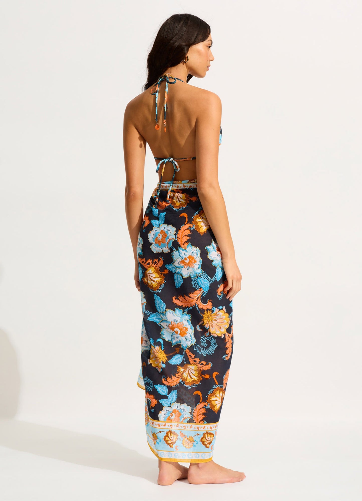 Spring Festival Sarong - True Navy