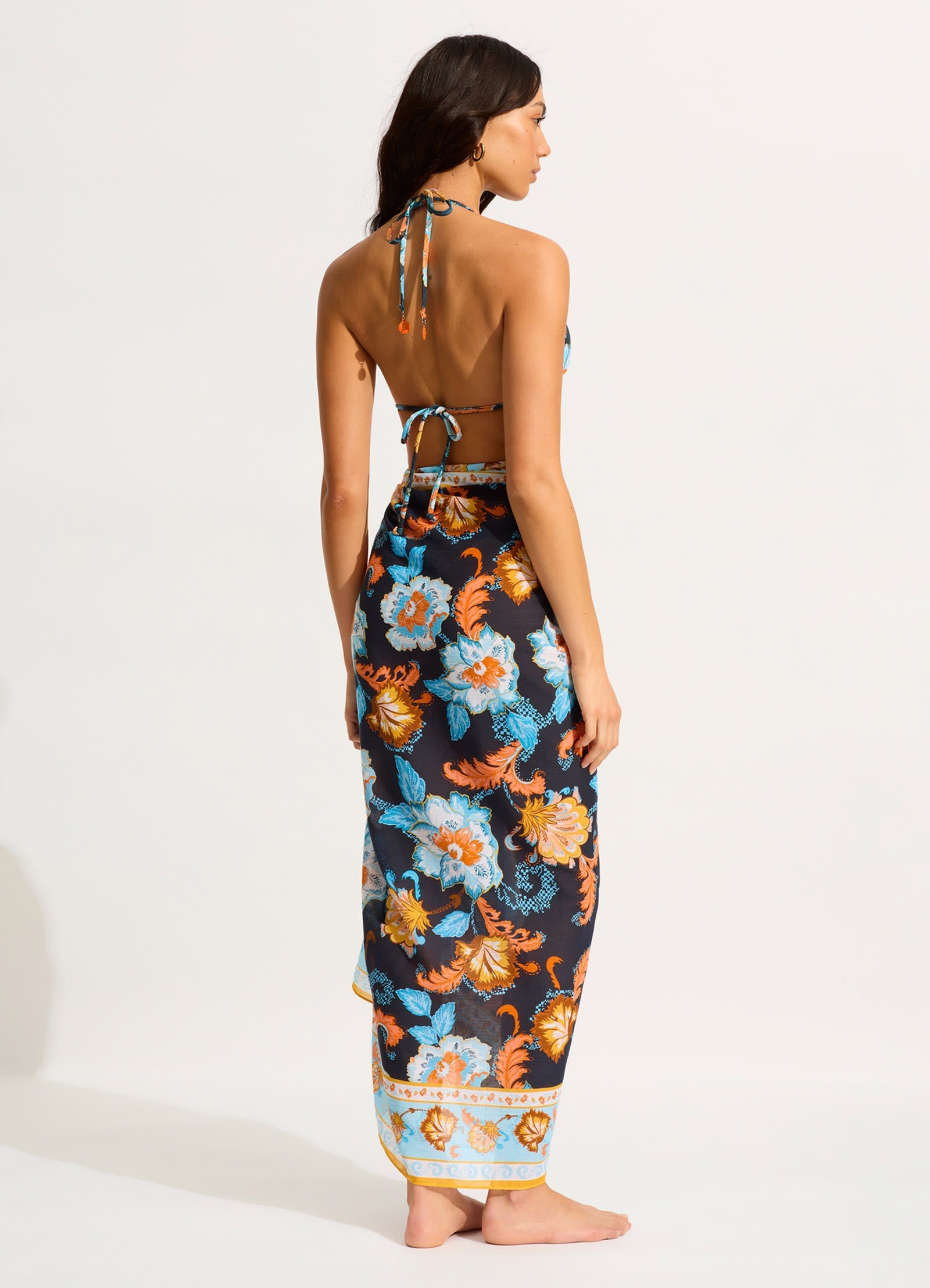  Spring Festival Sarong - True Navy