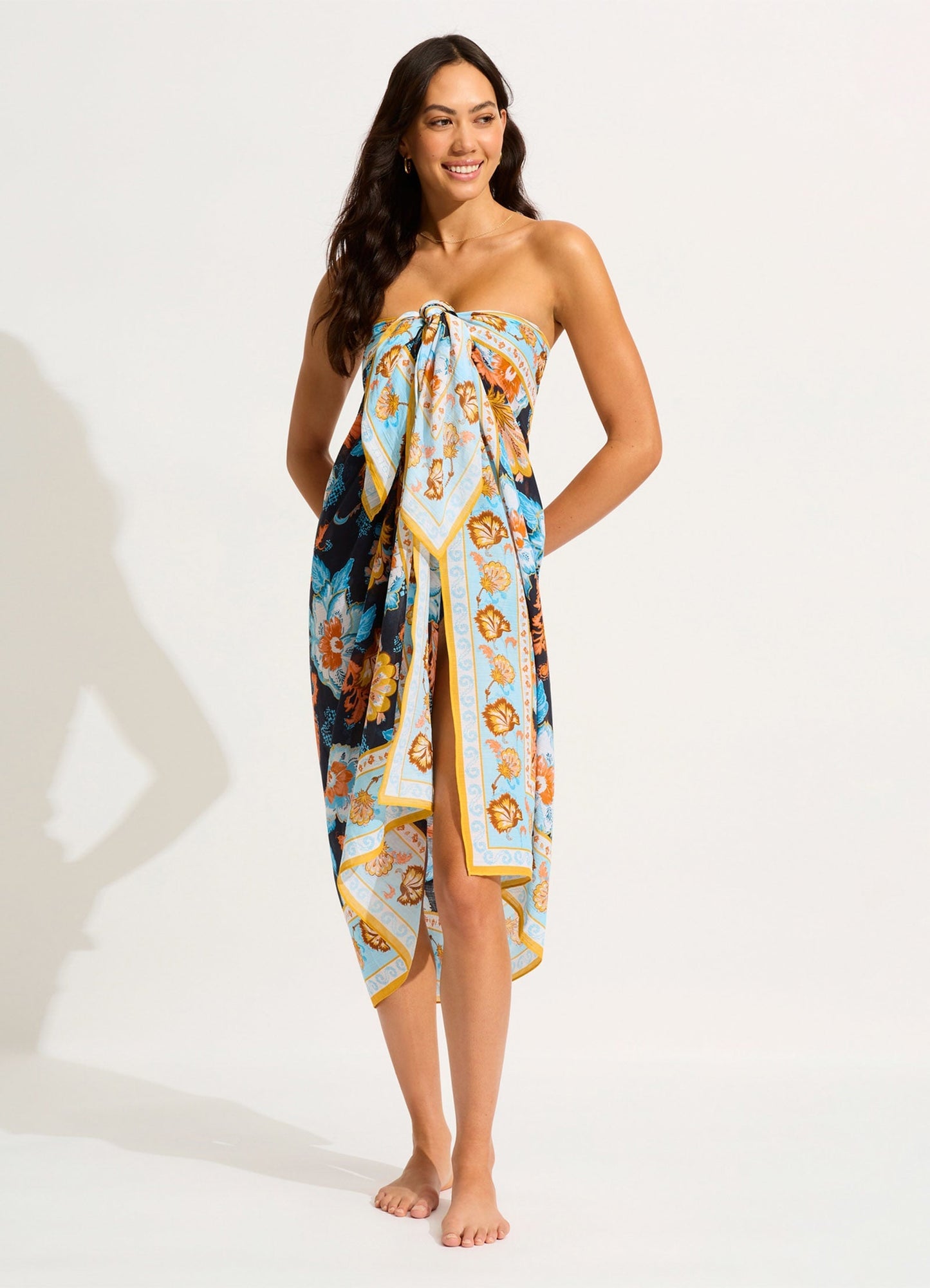  Spring Festival Sarong - True Navy