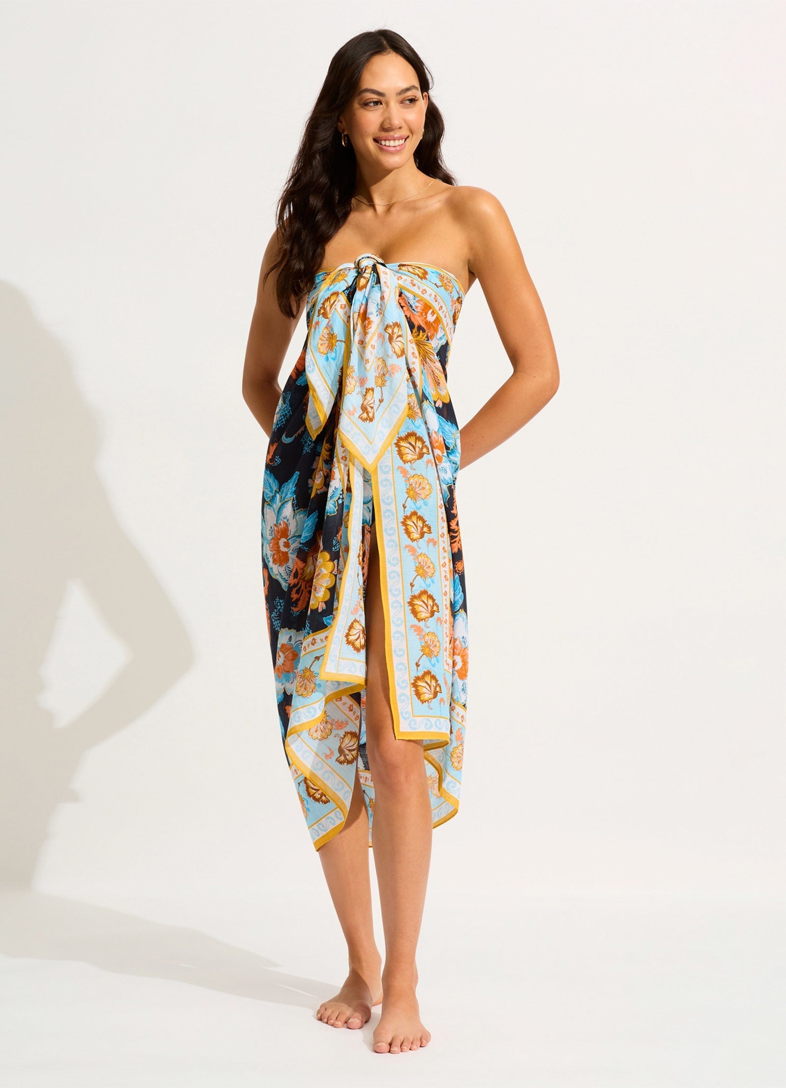  Spring Festival Sarong - True Navy