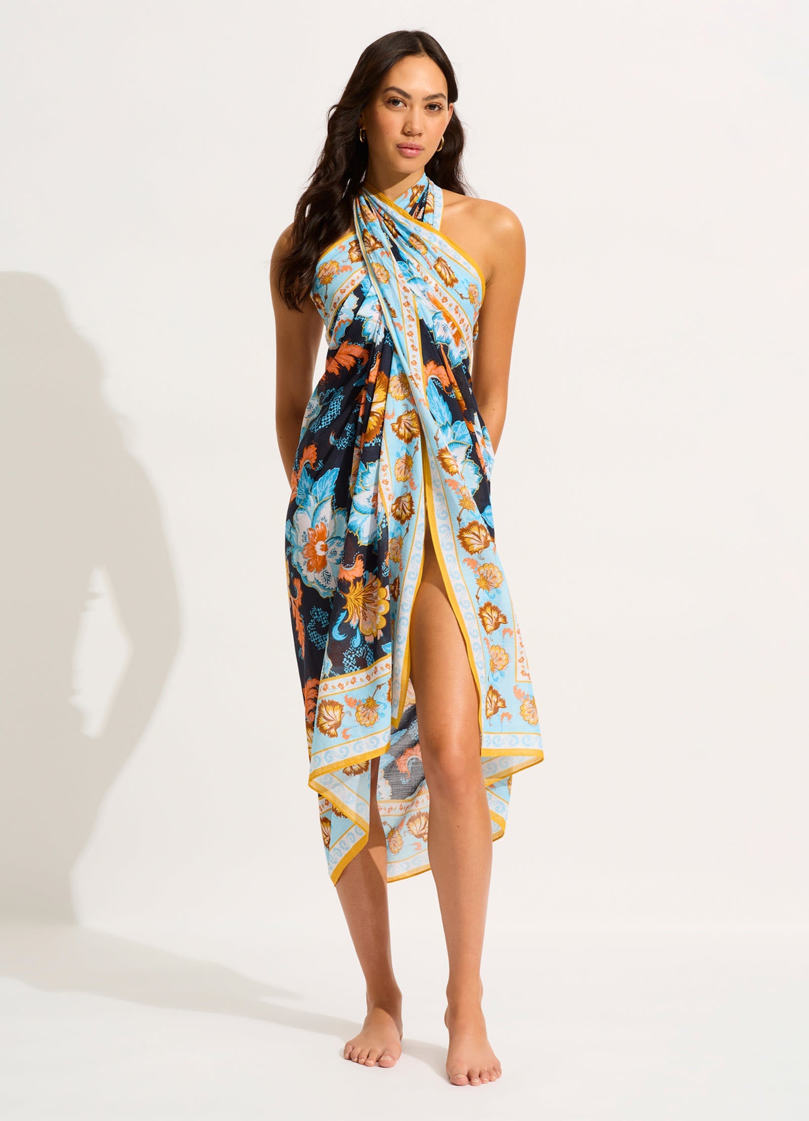  Spring Festival Sarong - True Navy