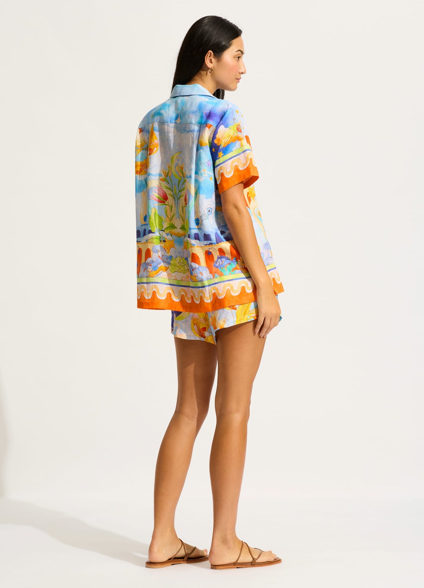  Aquarius Short Sleeve Shirt - Turquoise
