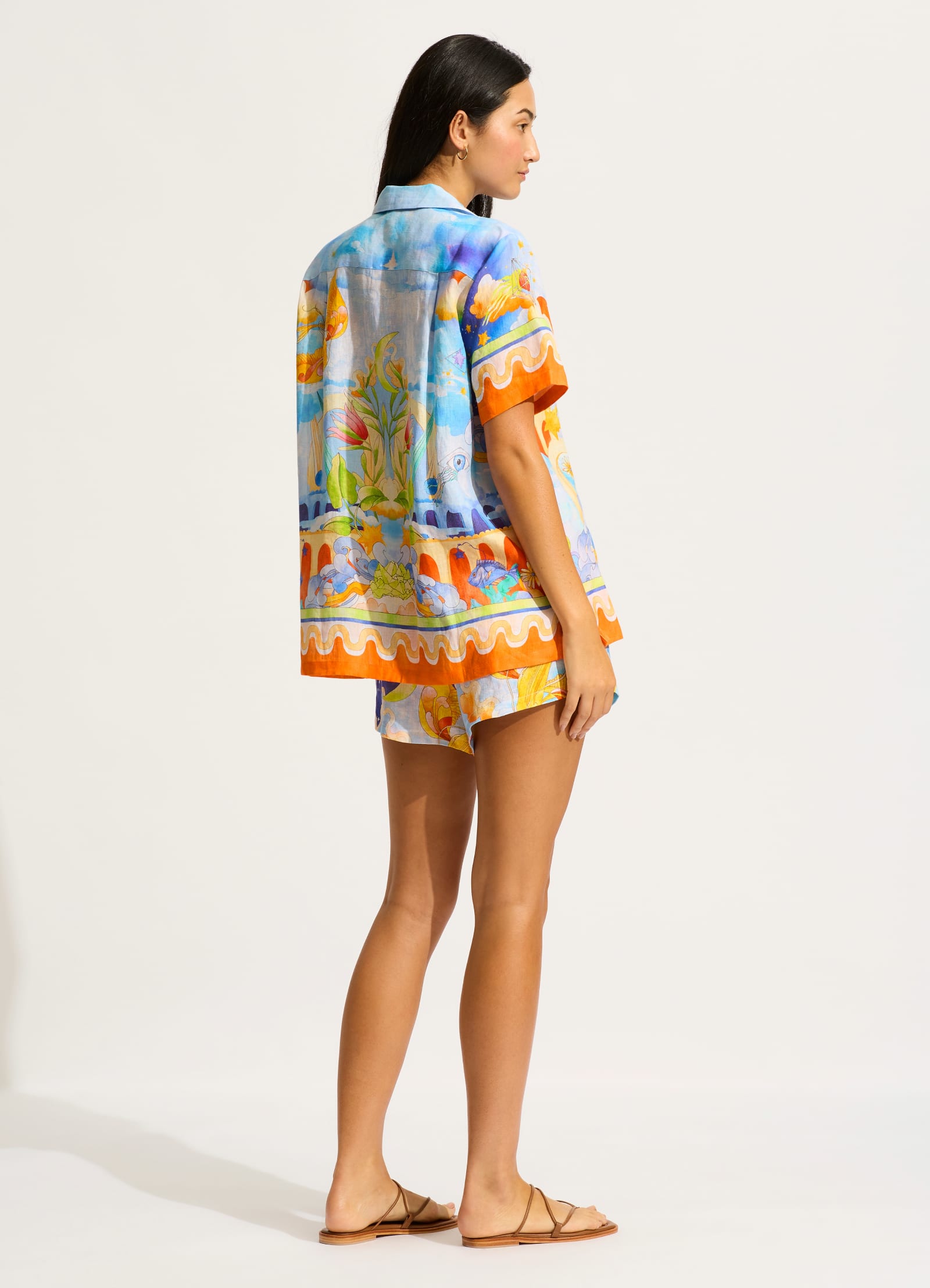  Aquarius Short Sleeve Shirt - Turquoise