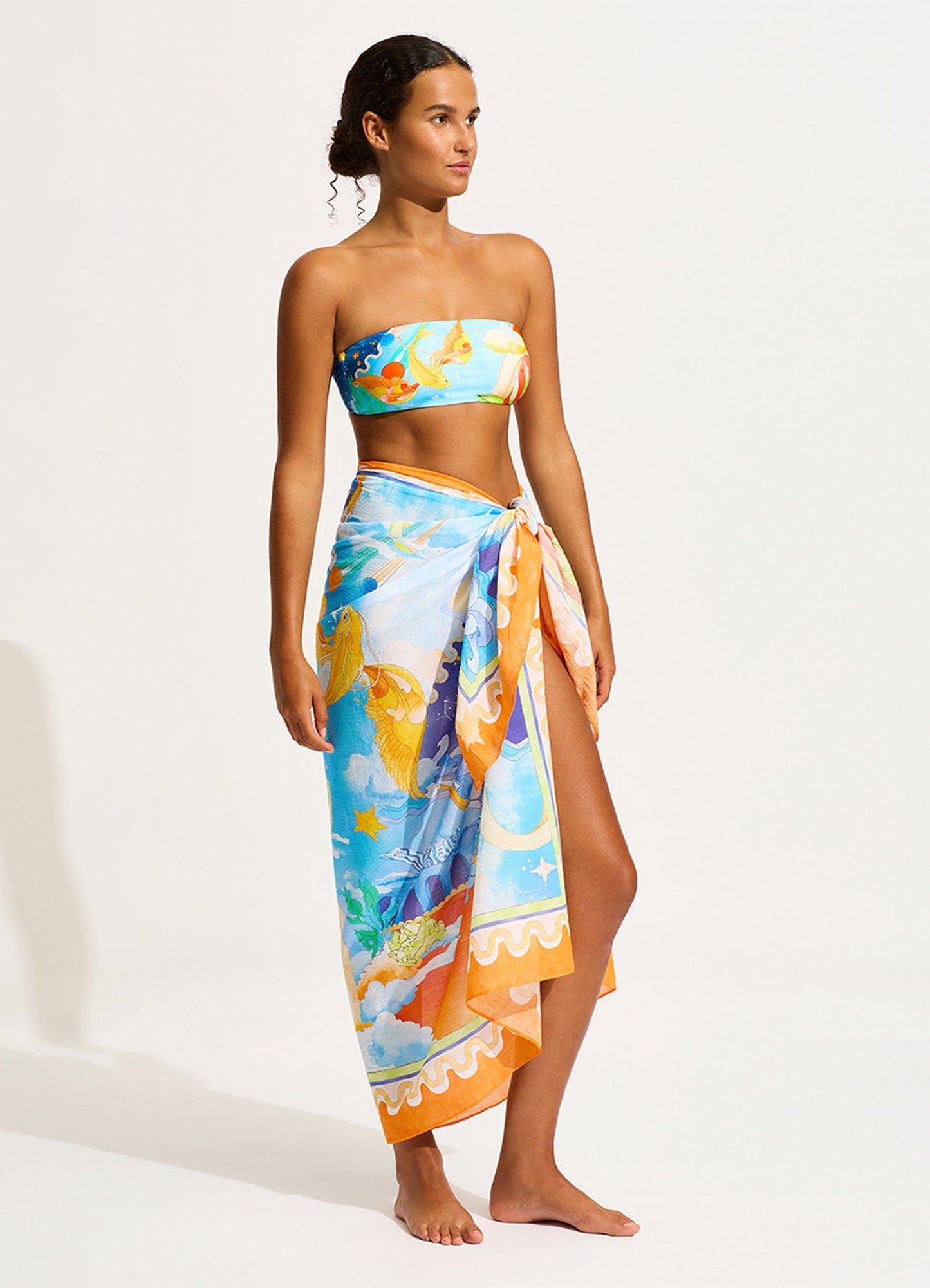  Aquarius Sarong - Turquoise