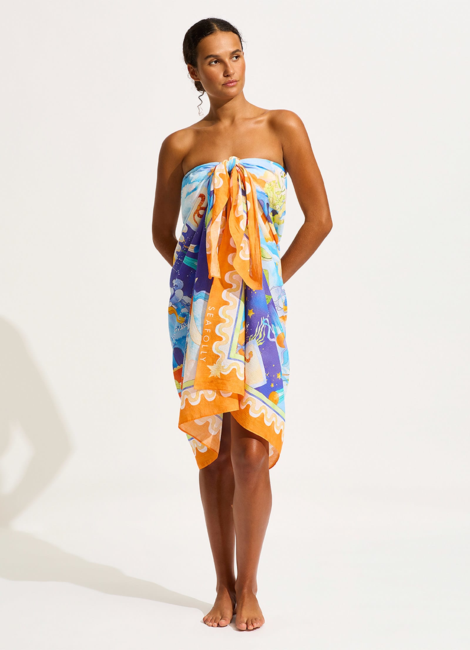  Aquarius Sarong - Turquoise