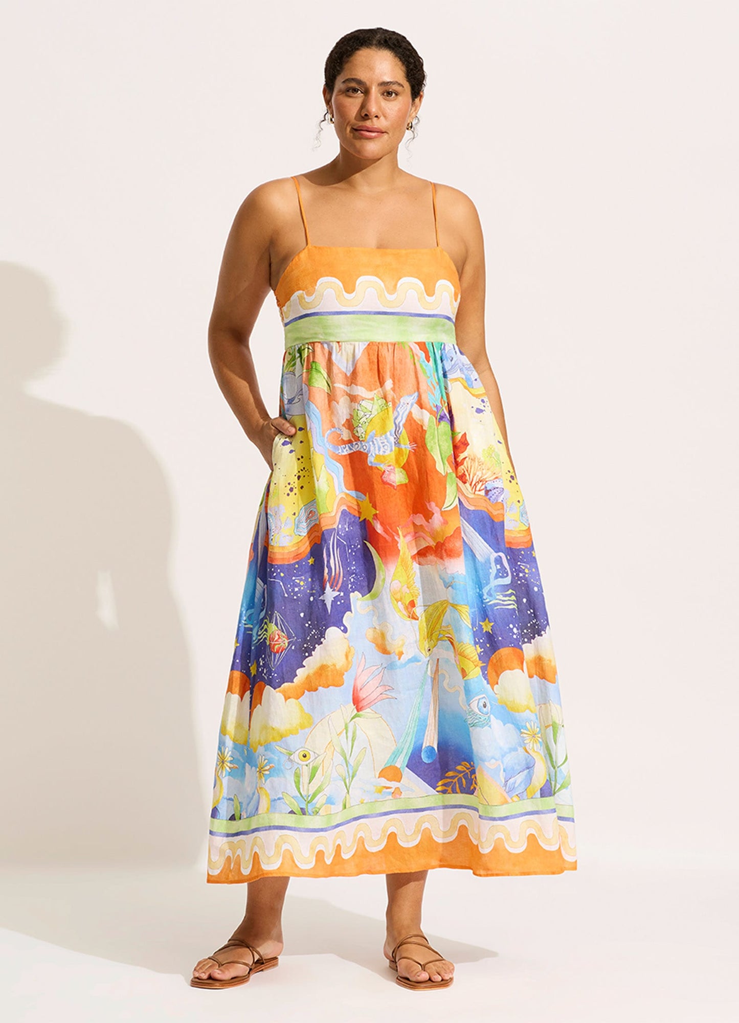  Aquarius Maxi Dress - Turquoise