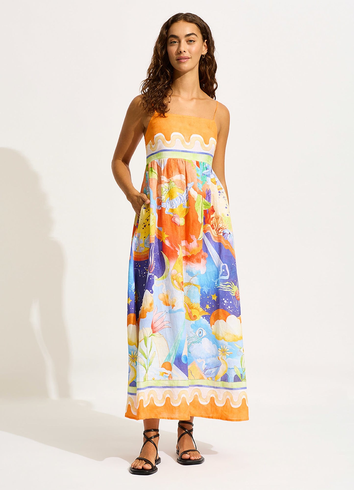  Aquarius Maxi Dress - Turquoise