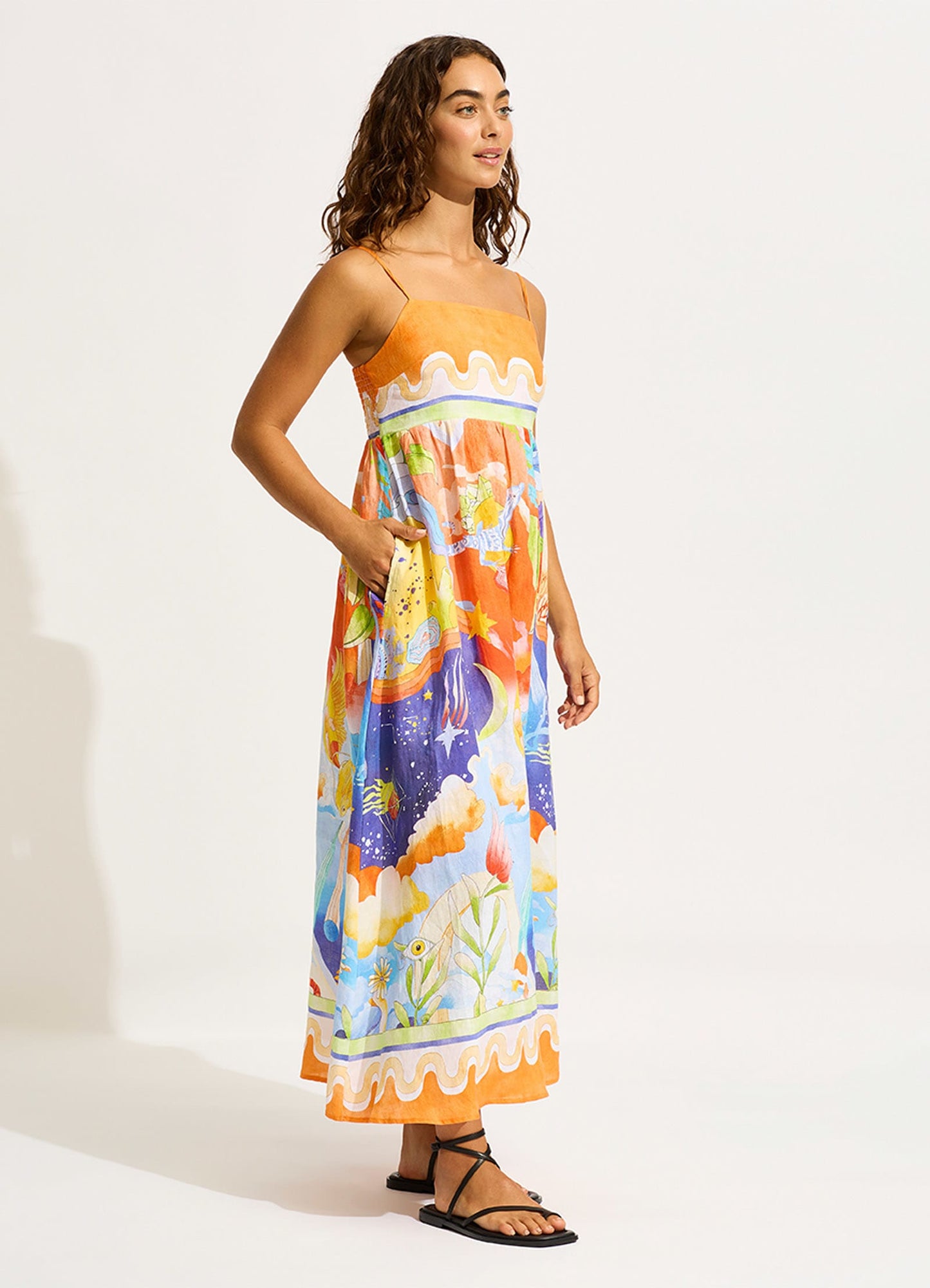  Aquarius Maxi Dress - Turquoise