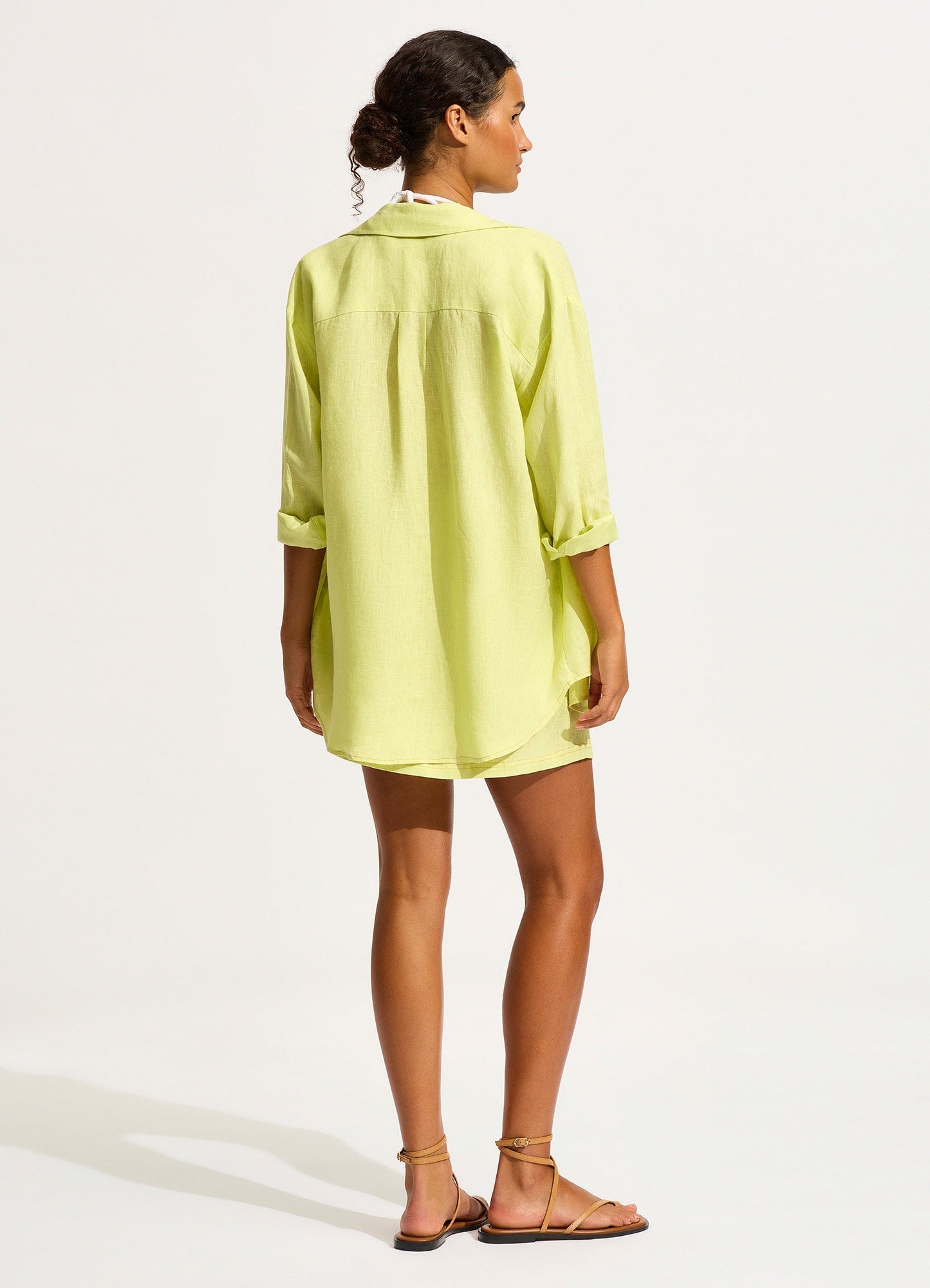  Corfu Contrast Stitch Skirt - Pistachio