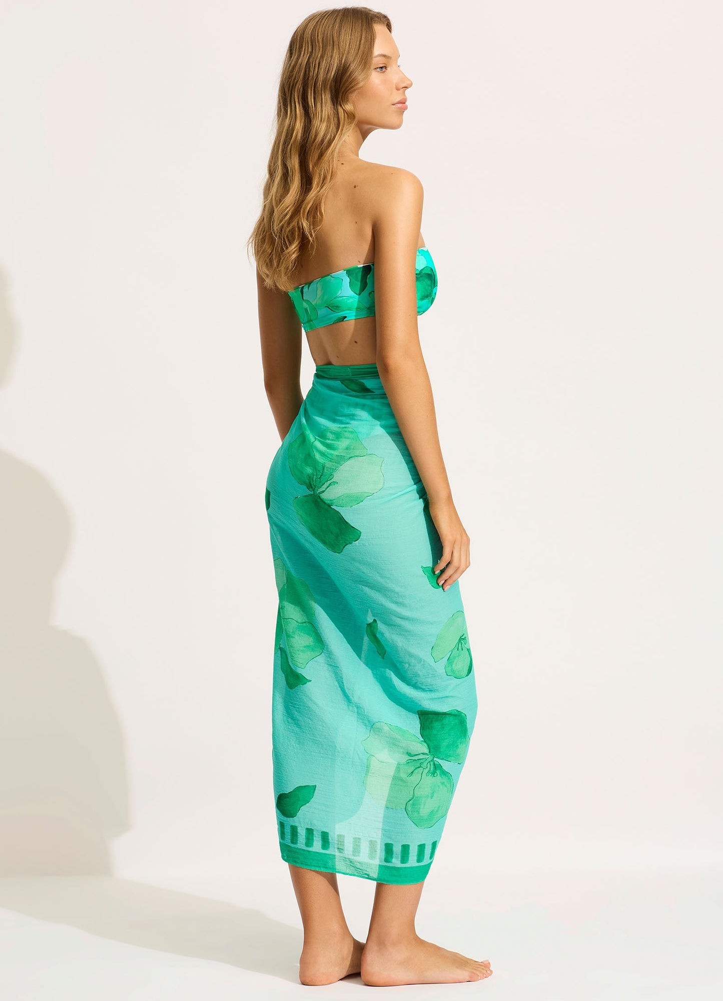  Secret Garden Sarong - Jade