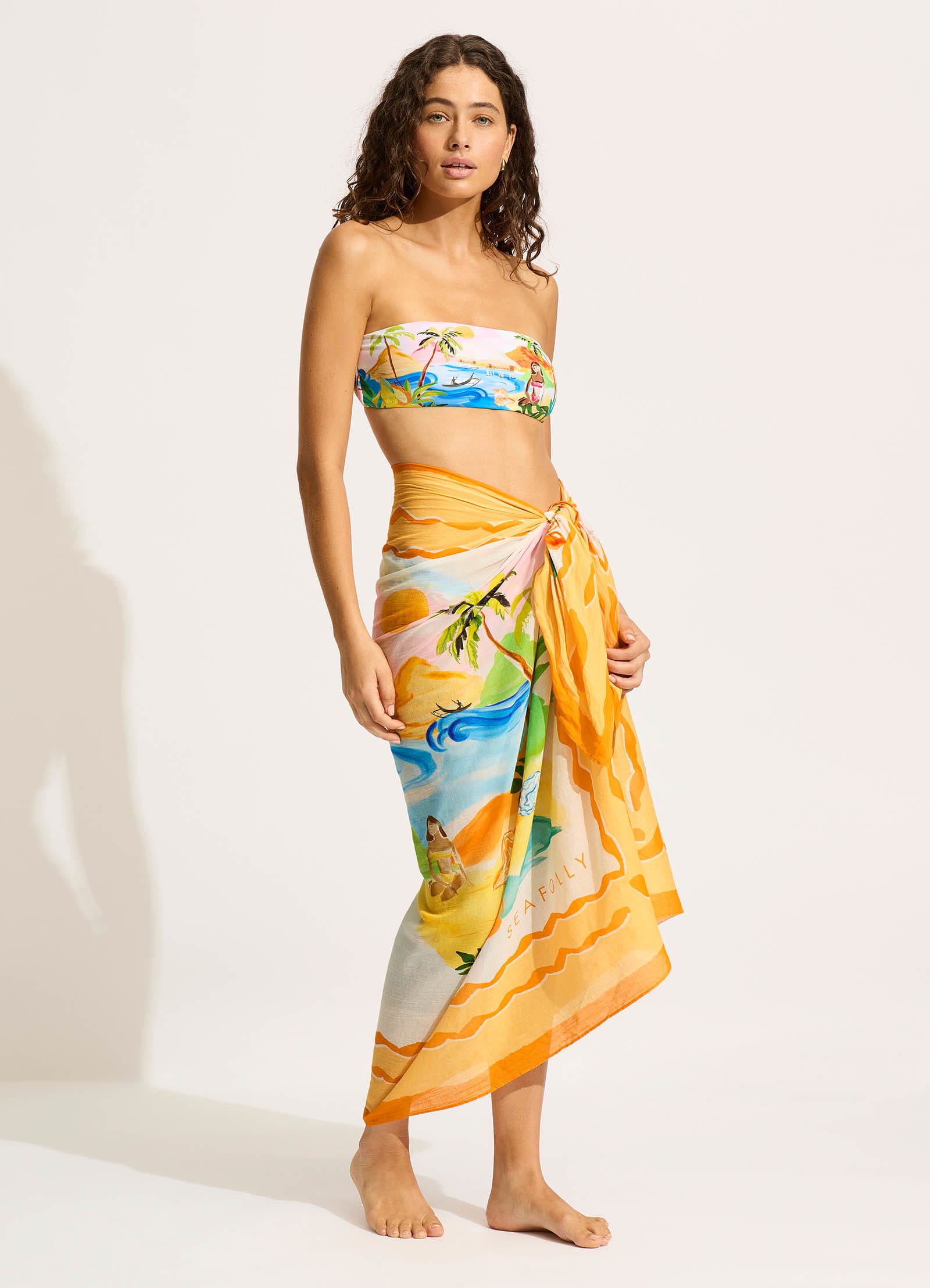  South Pacific Sarong - Turquoise