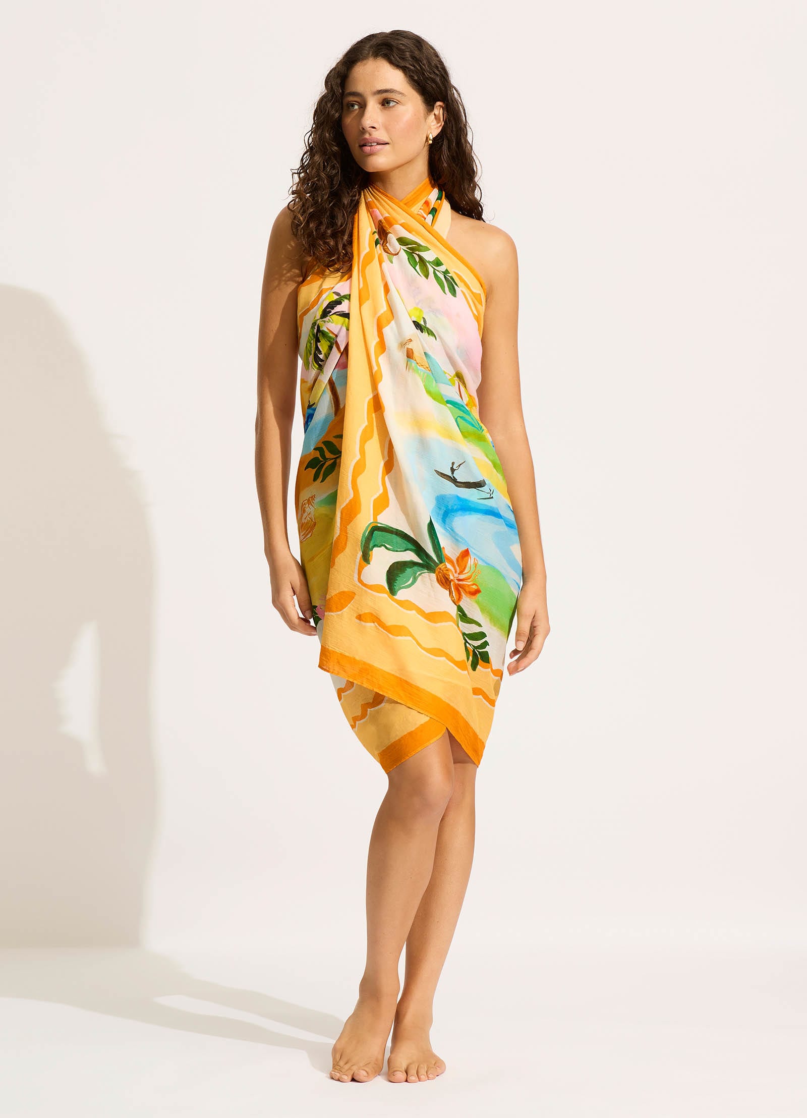  South Pacific Sarong - Turquoise