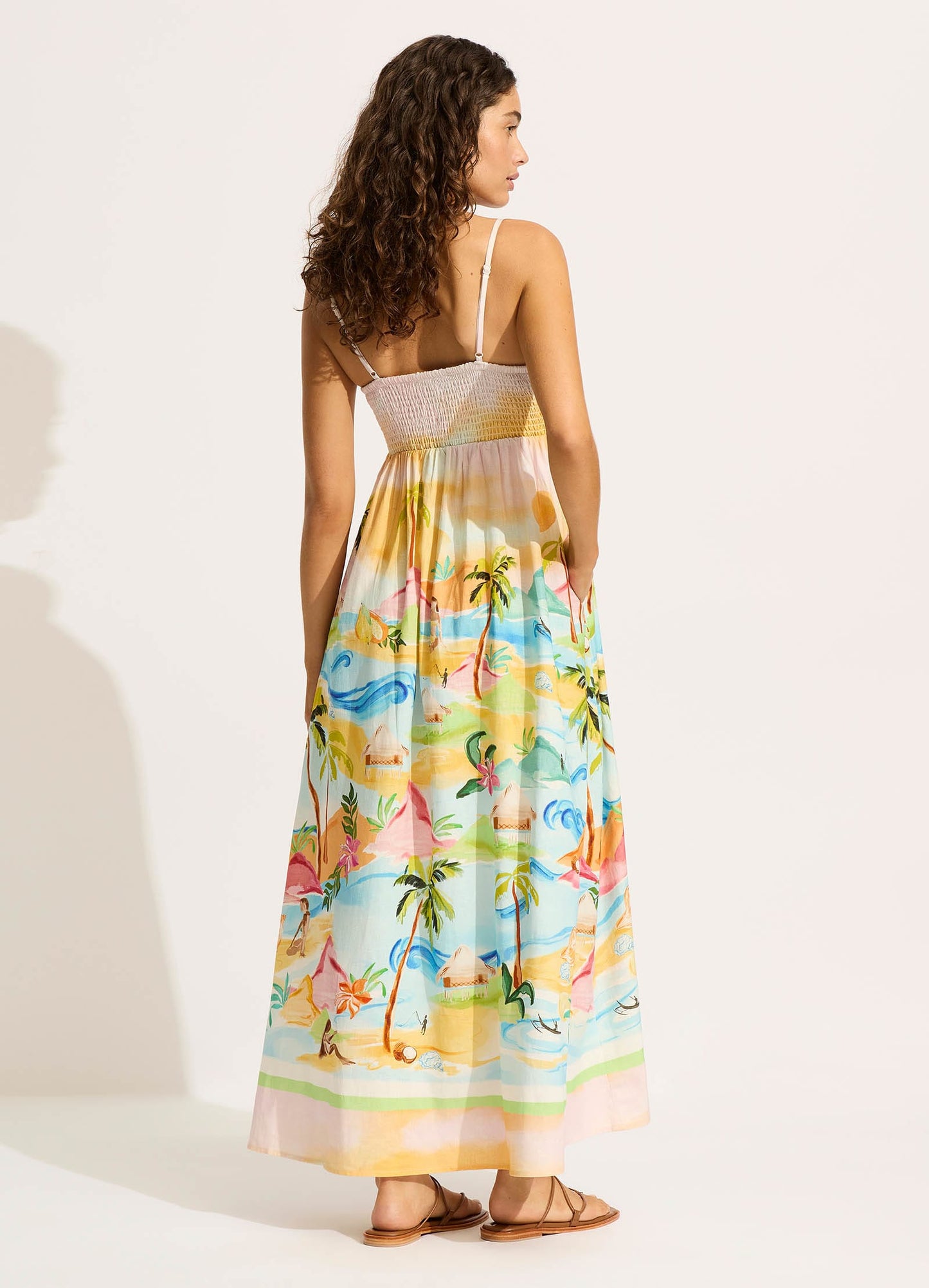  South Pacific Maxi Dress - Turquoise