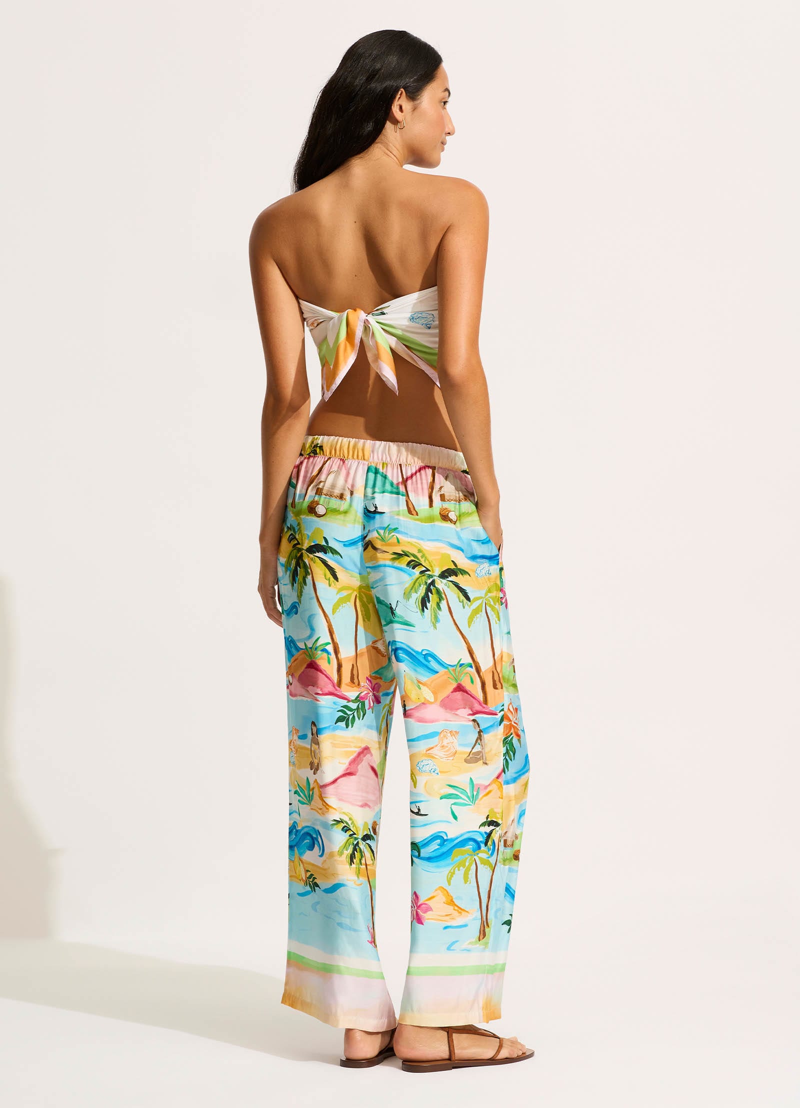  South Pacific Pant - Turquoise