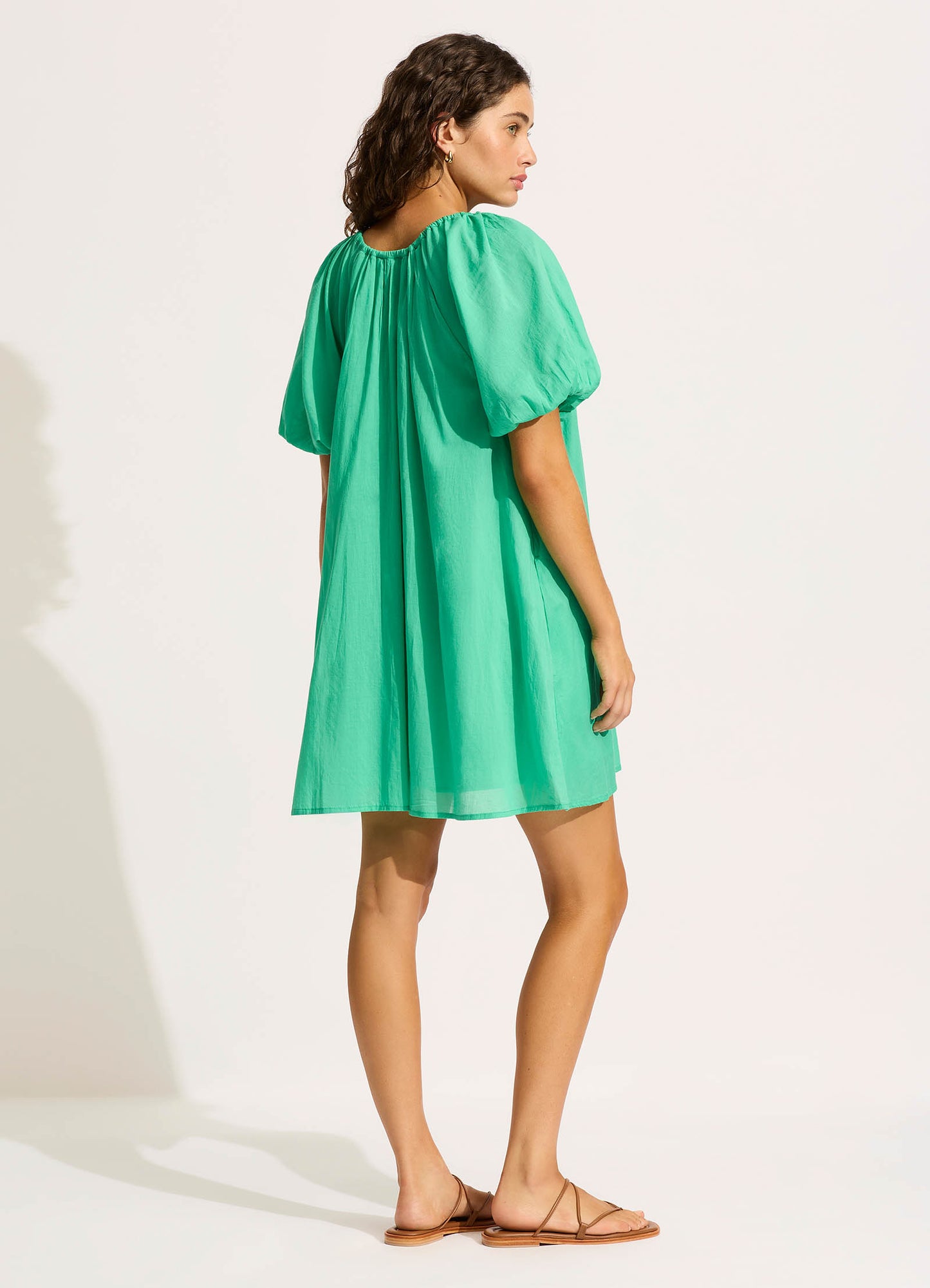  Mini Babydoll Dress - Jade