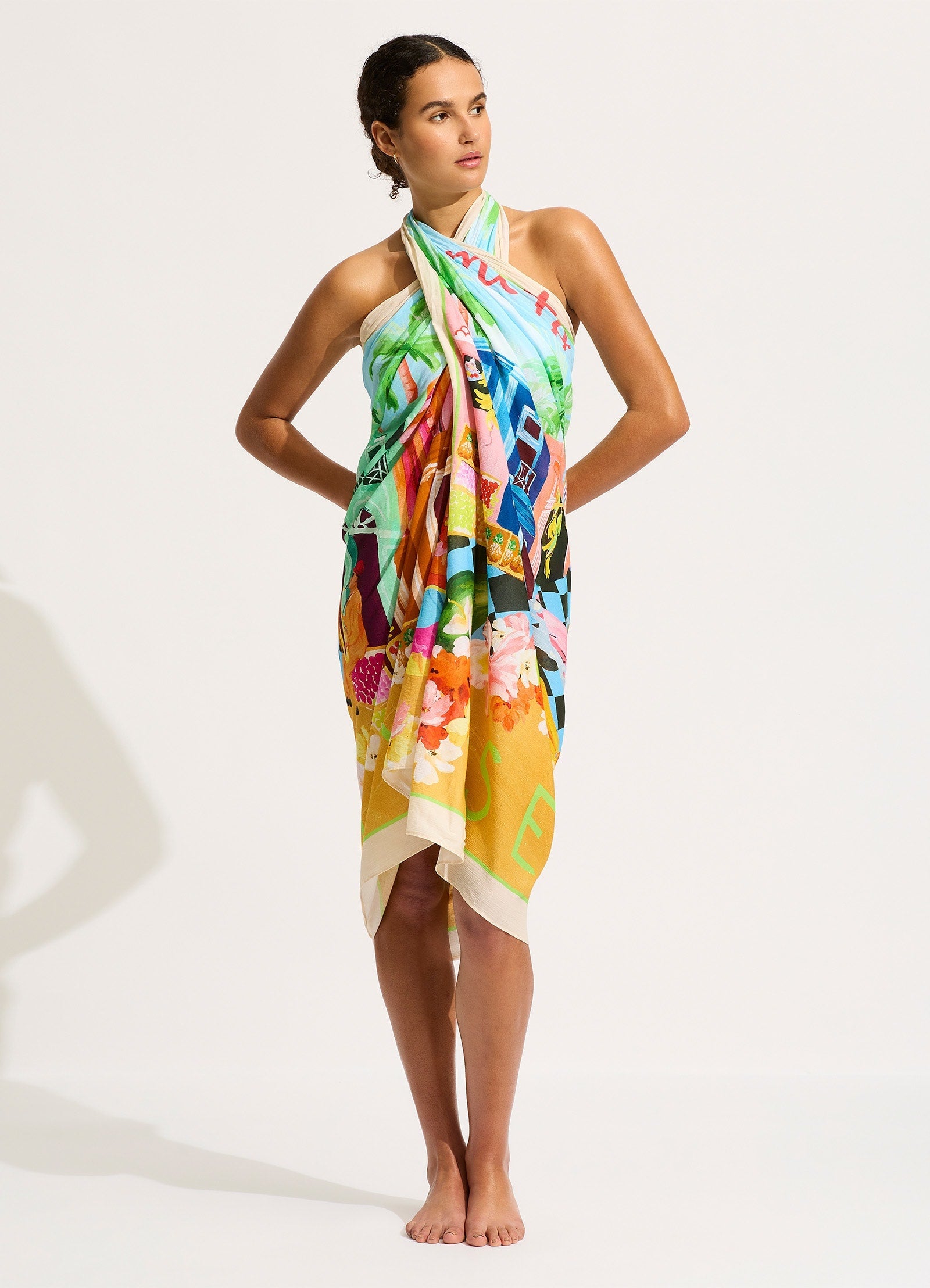  Cuba Sarong - Turquoise