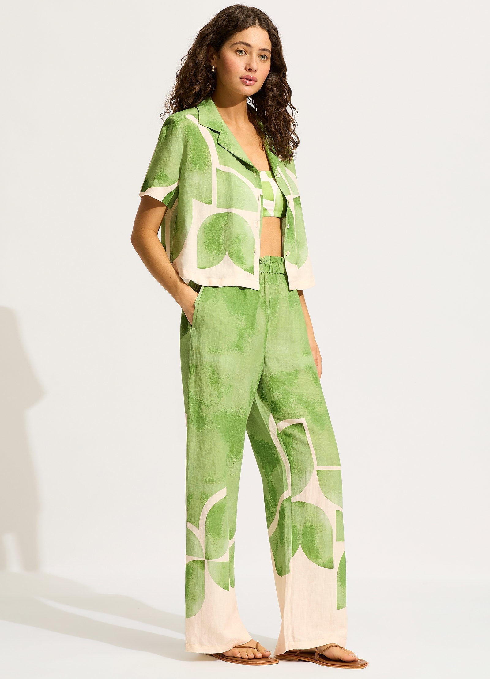  Sunray Drawstring Pant - Sage