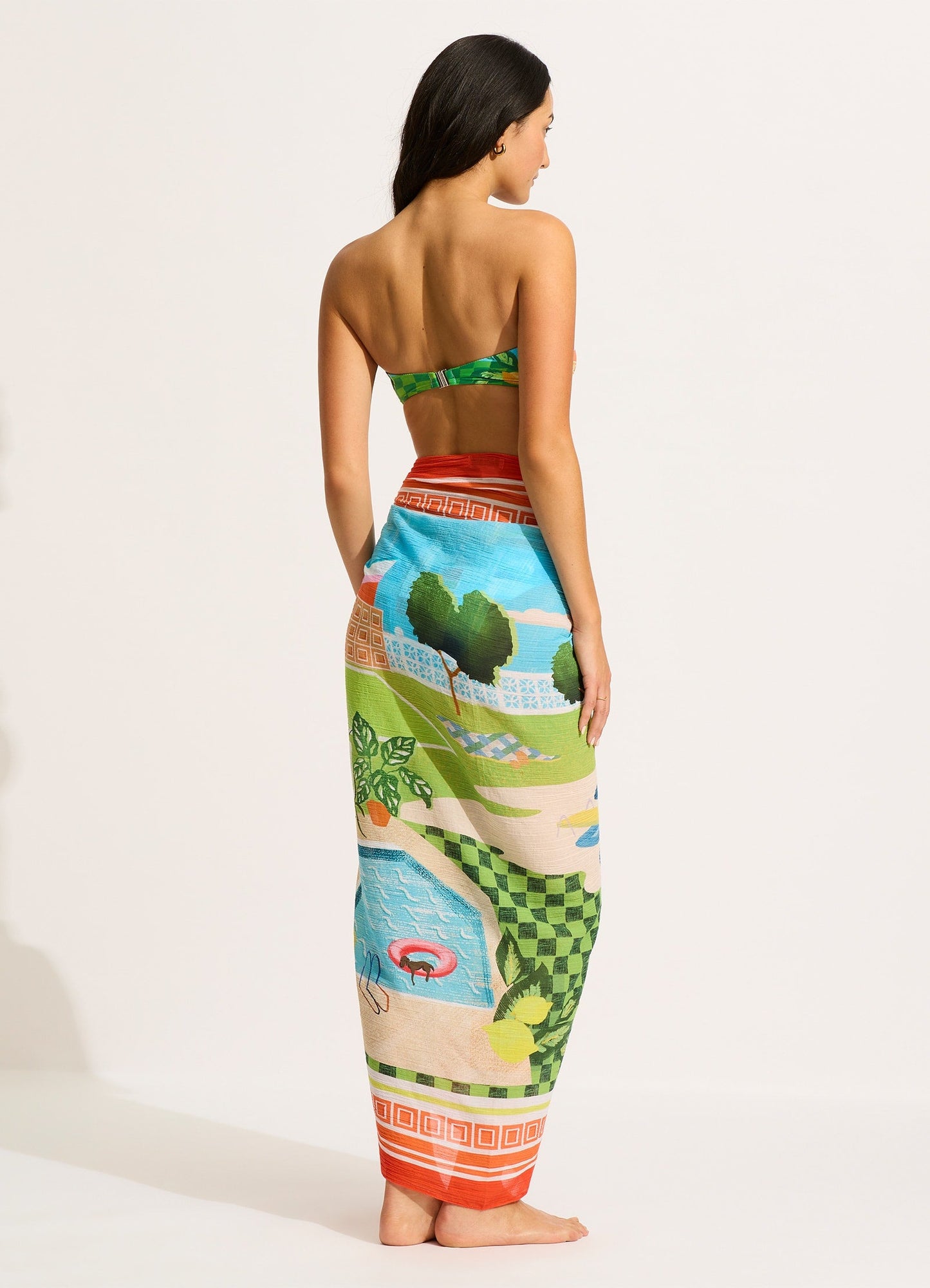  Sunset Sarong - Turquoise