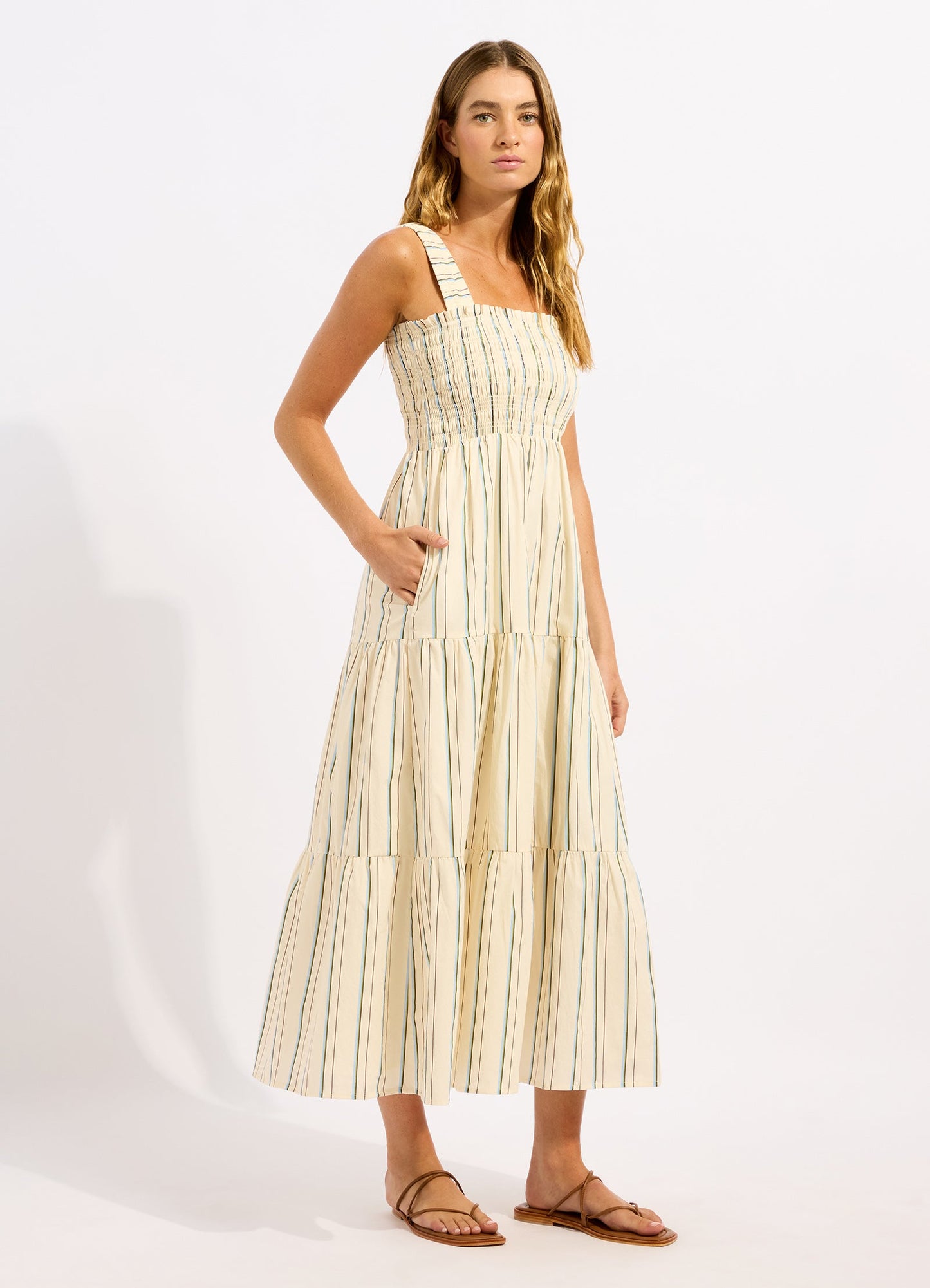  Stripe Faithfull Midi Dress