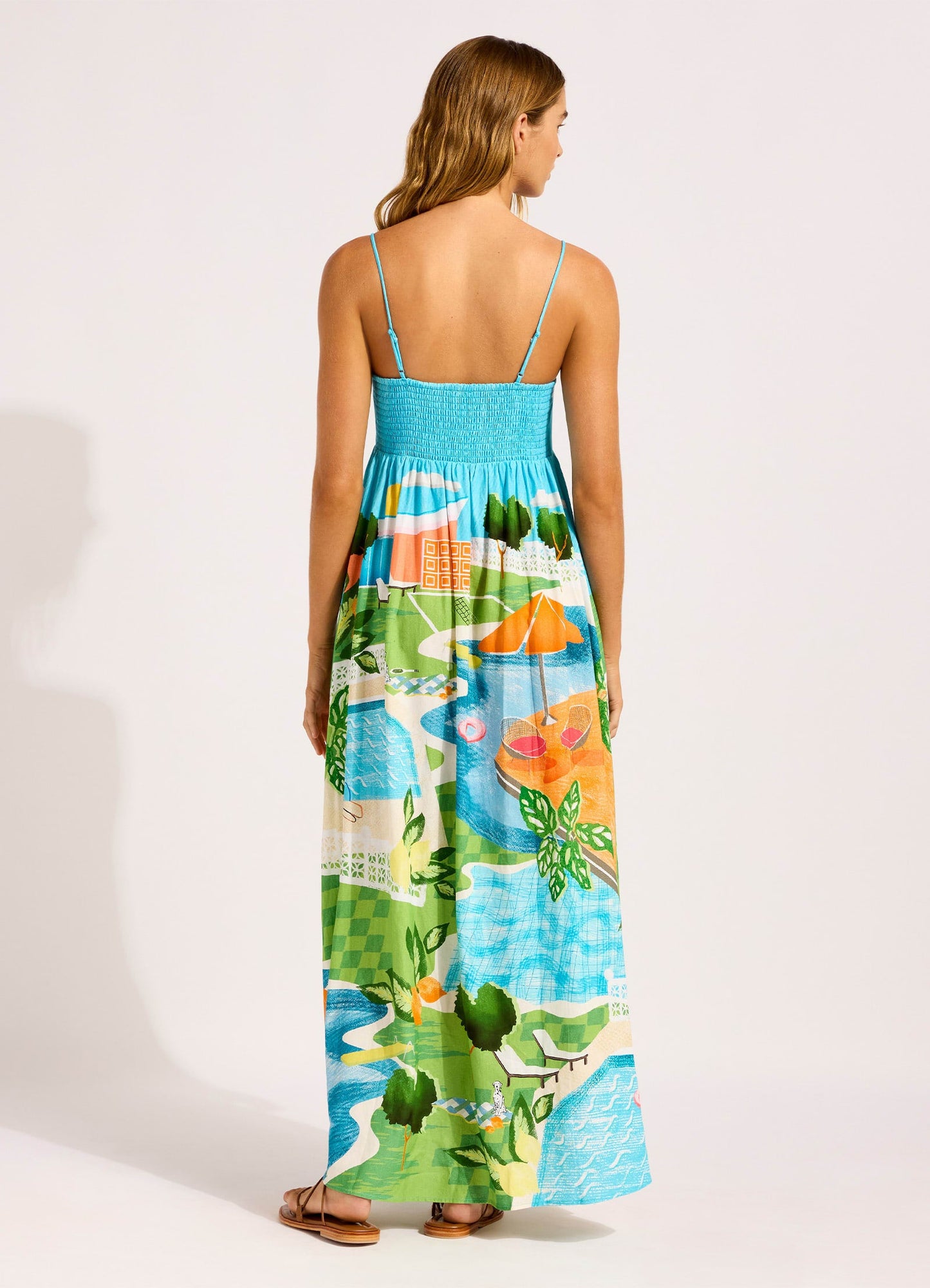  Sunset Maxi Dress - Turquoise