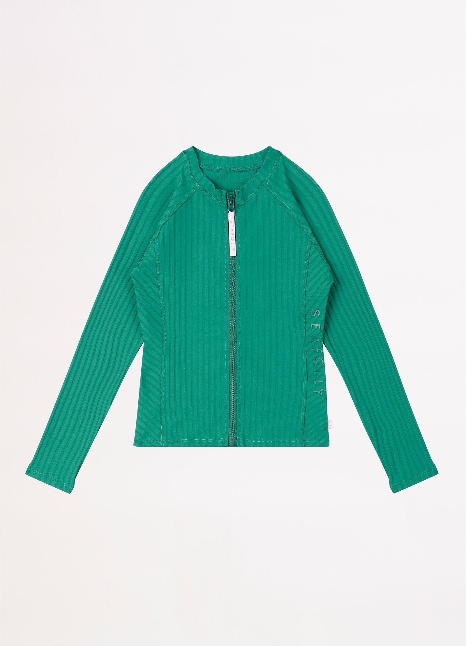  Girls Summer Essential Long Sleeve Rashie - Forest