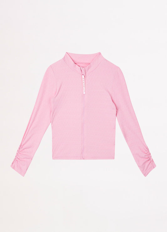  Girls L/S Rash Vest- Sweet Lilac