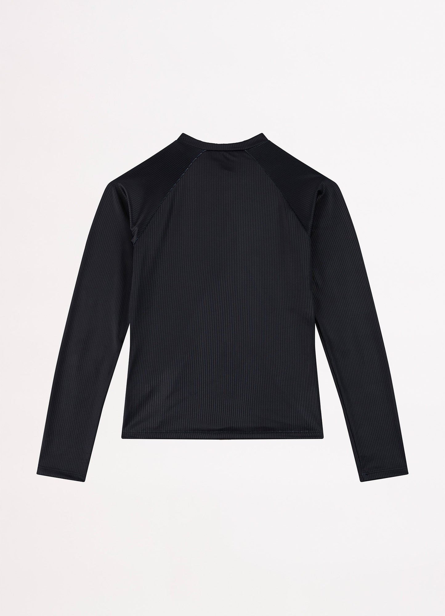  Essential Girls L/S Rash Vest - Black