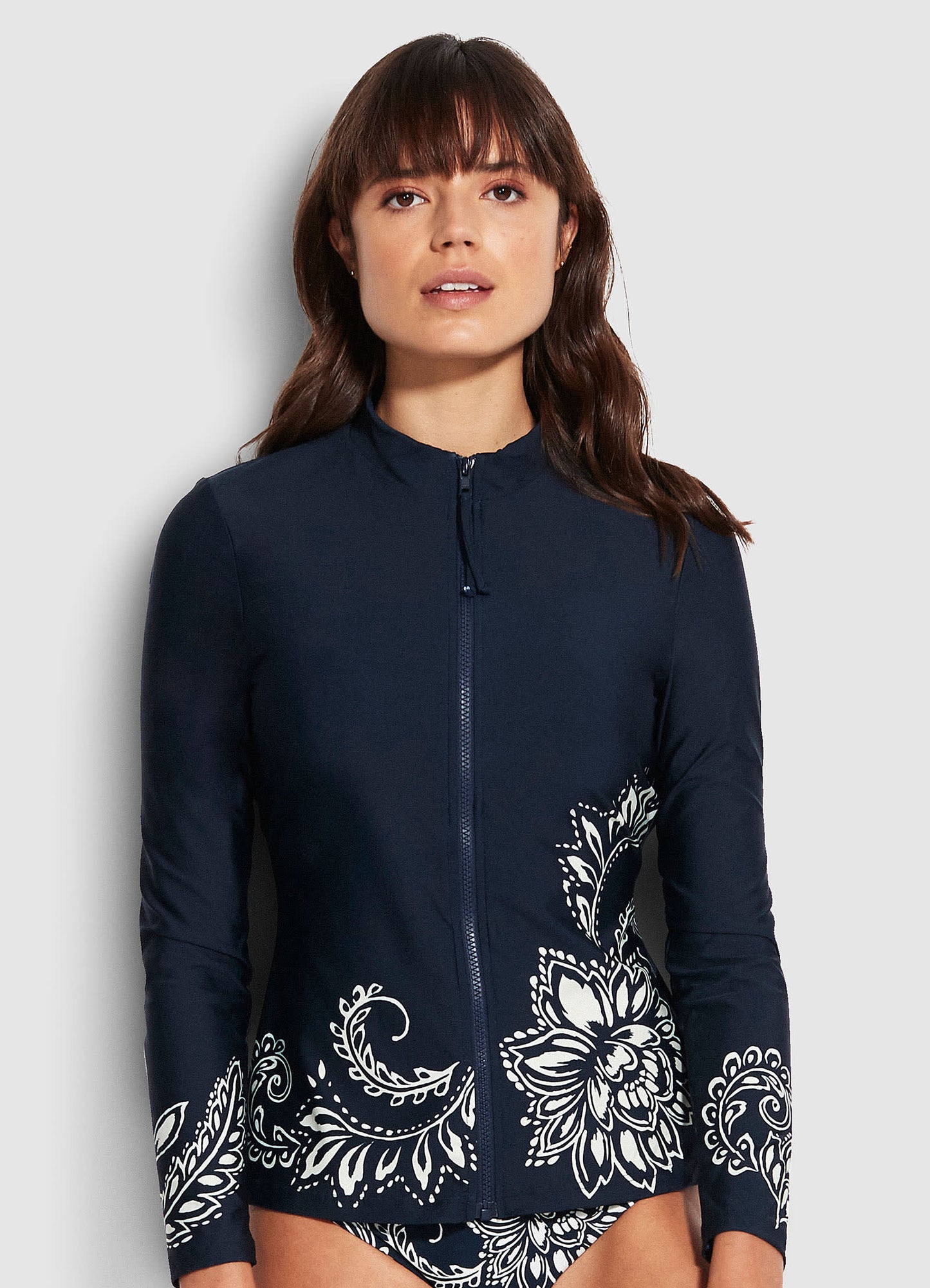  Folklore Long Sleeve Sunvest - True Navy