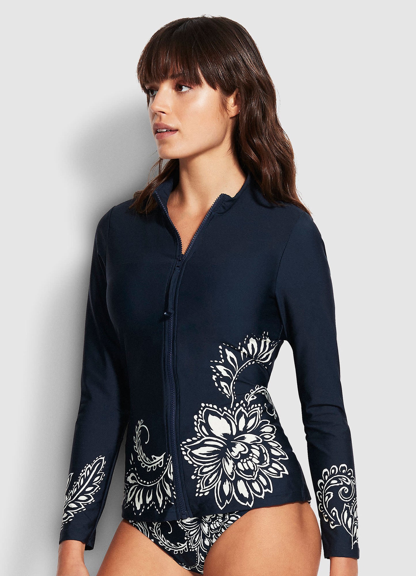  Folklore Long Sleeve Sunvest - True Navy