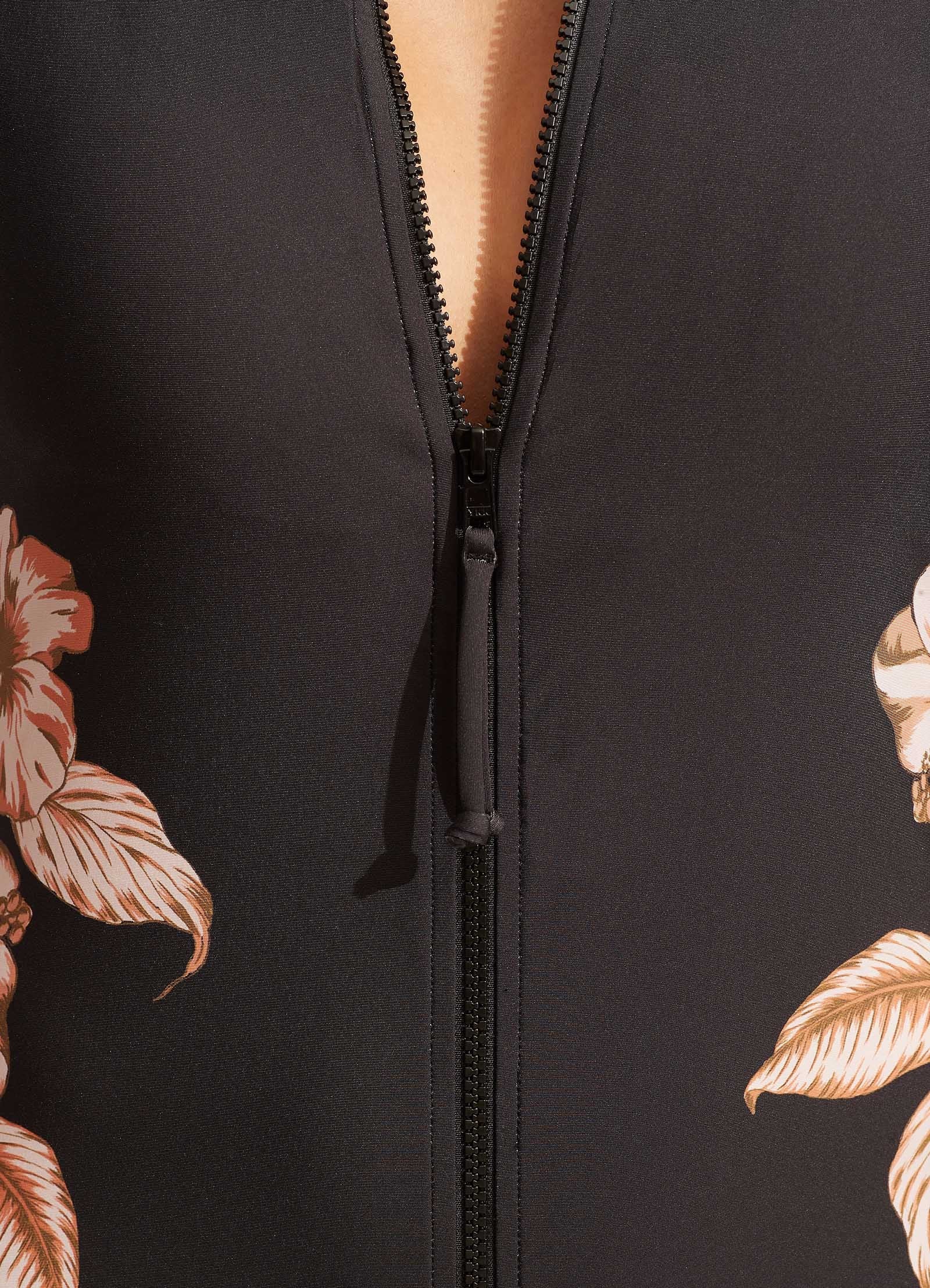  Castaway Long Sleeve Sunvest - Black