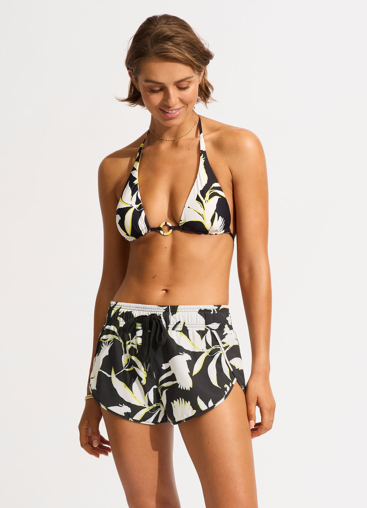  Birds Of Paradise Boardshort - Black