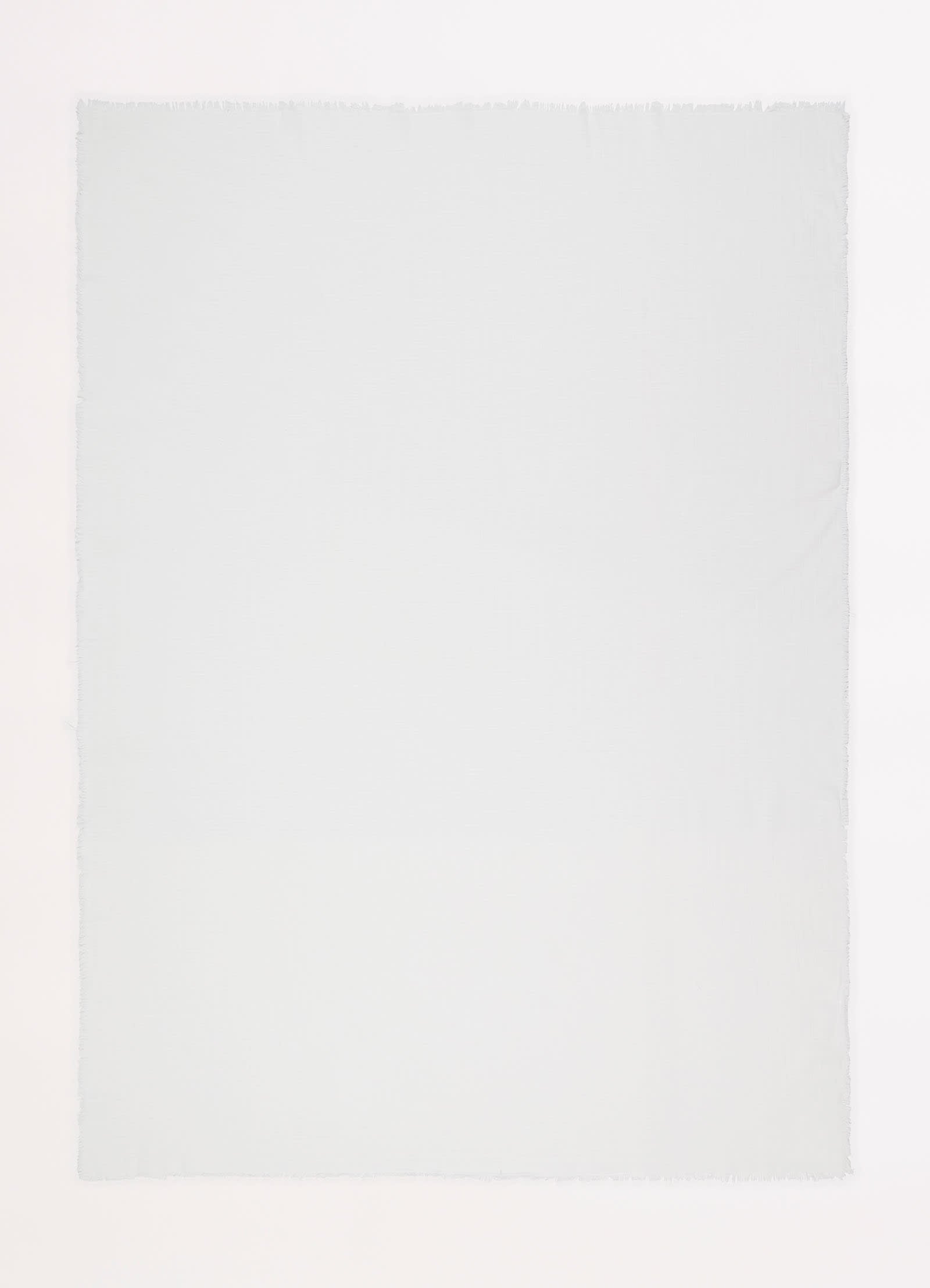  Textured Cotton Beach Wrap - White