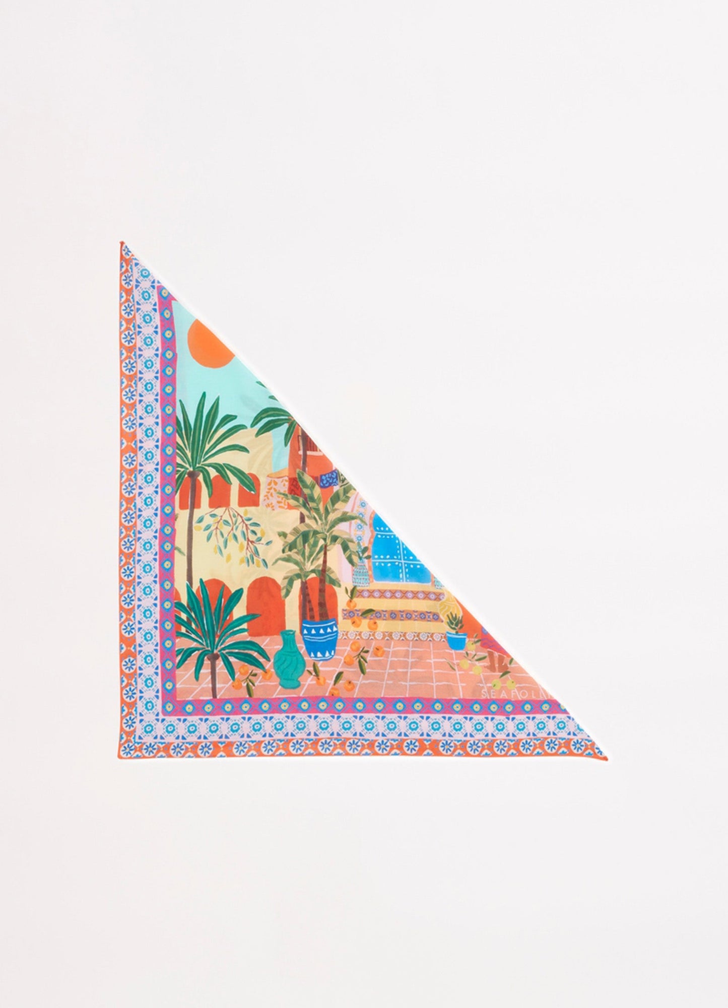  On Vacation Scarf - Azure