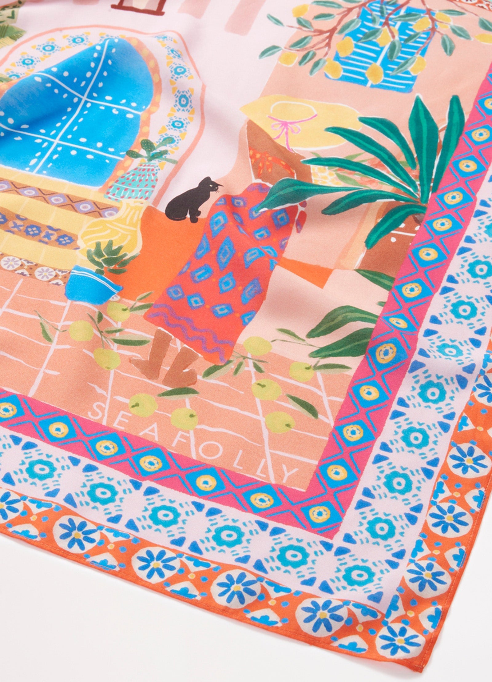  On Vacation Scarf - Azure