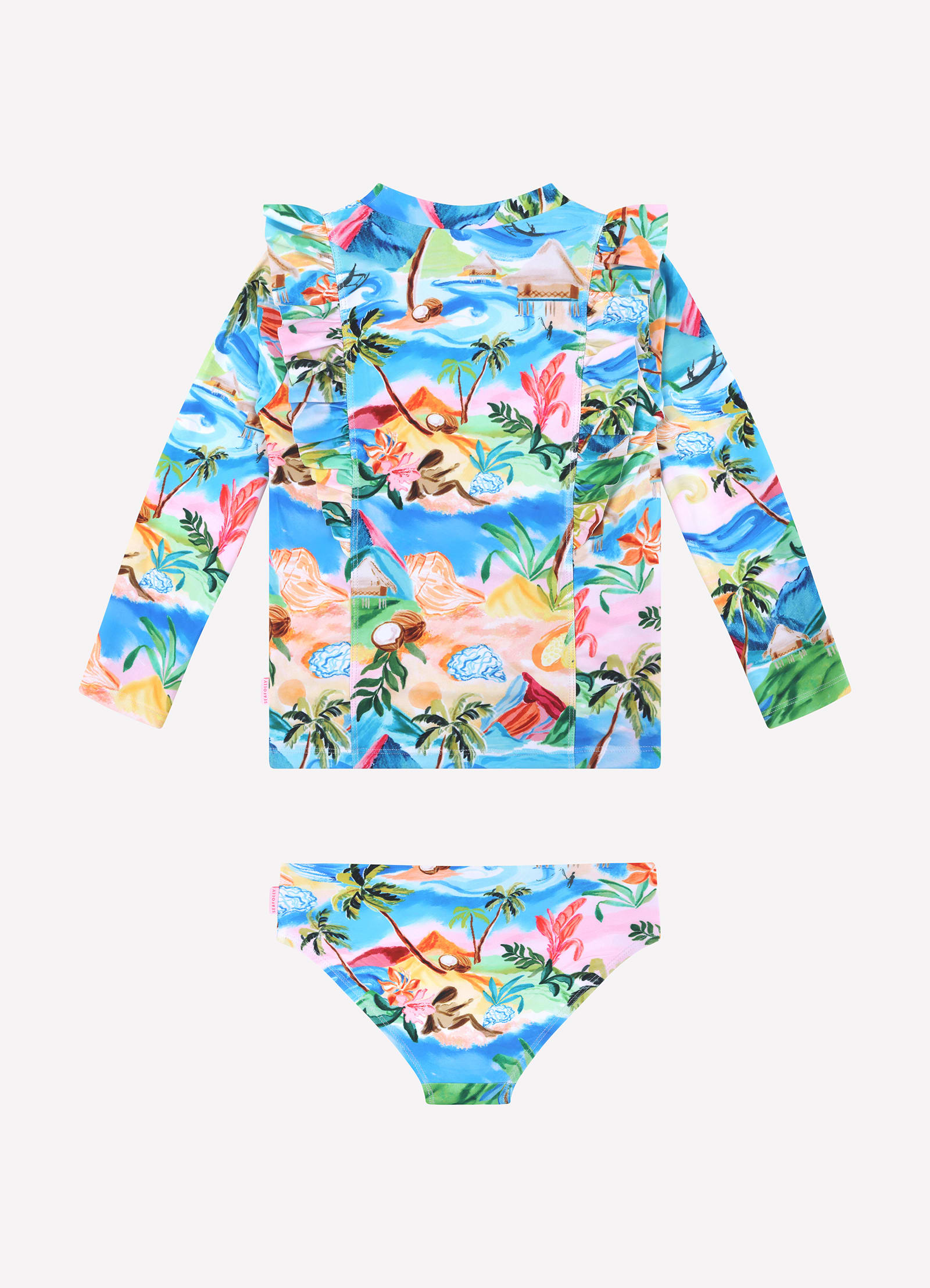  Frill Rashie Set - South Pacific
