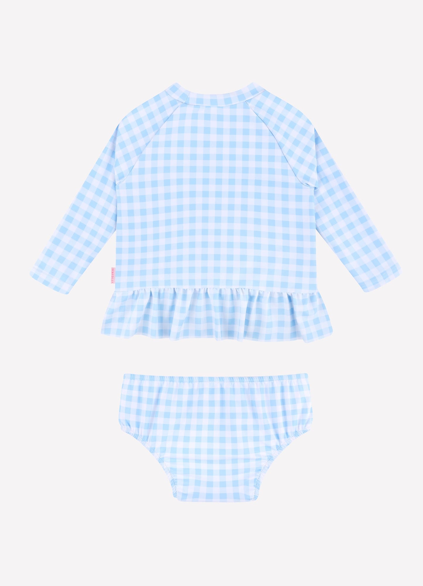  Gingham Rashie Set - Placid Blue