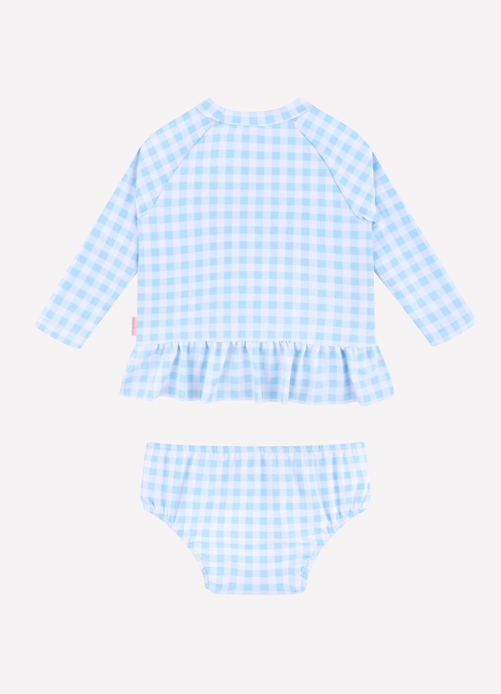  Gingham Rashie Set - Placid Blue